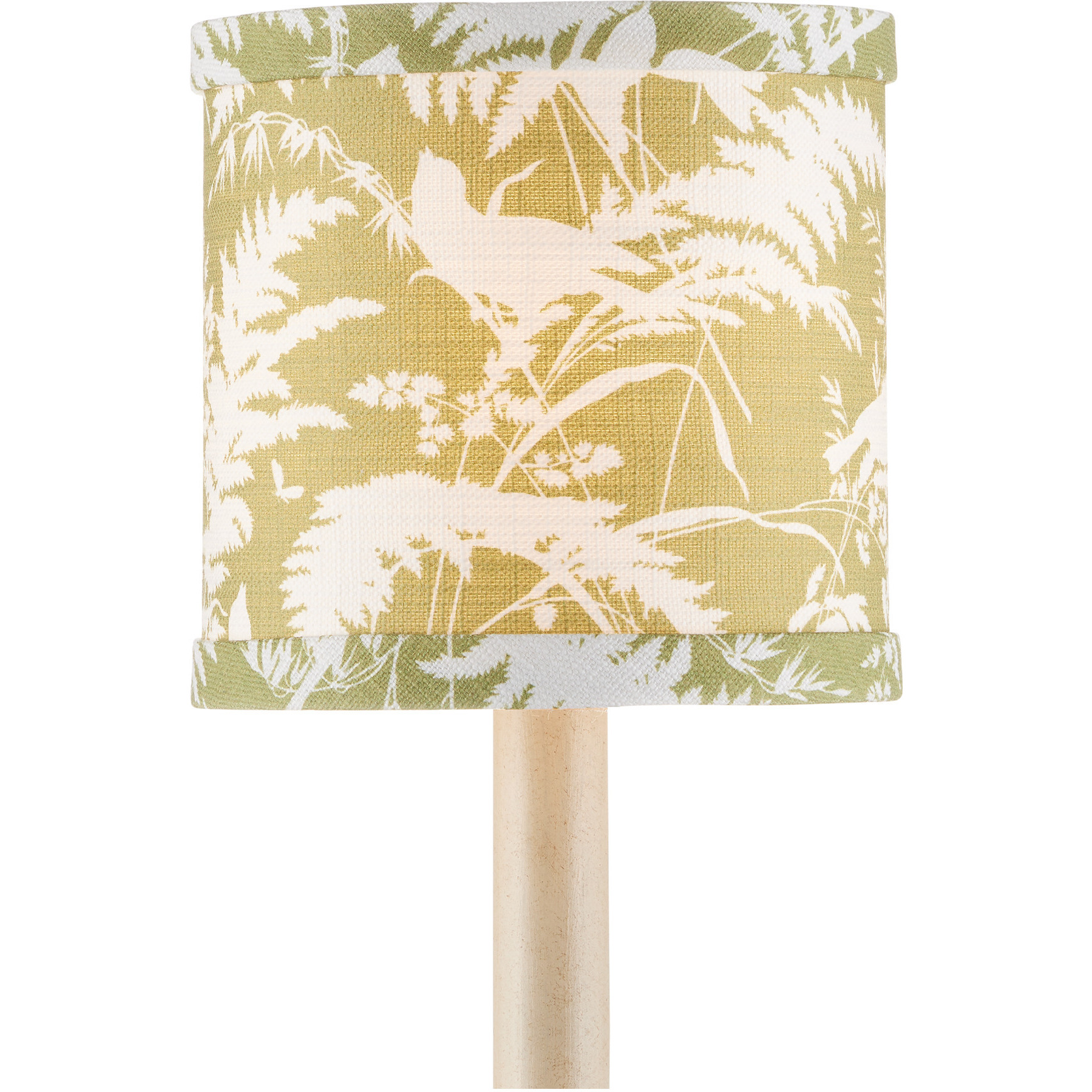 Aviary Moss and Ivory 5 inch Drum Chandelier Shade