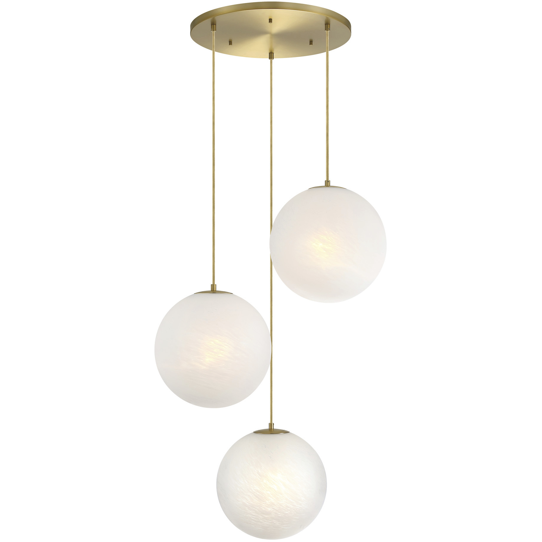 Pixie LED 30 inch Brushed Gold Chandelier Ceiling Light