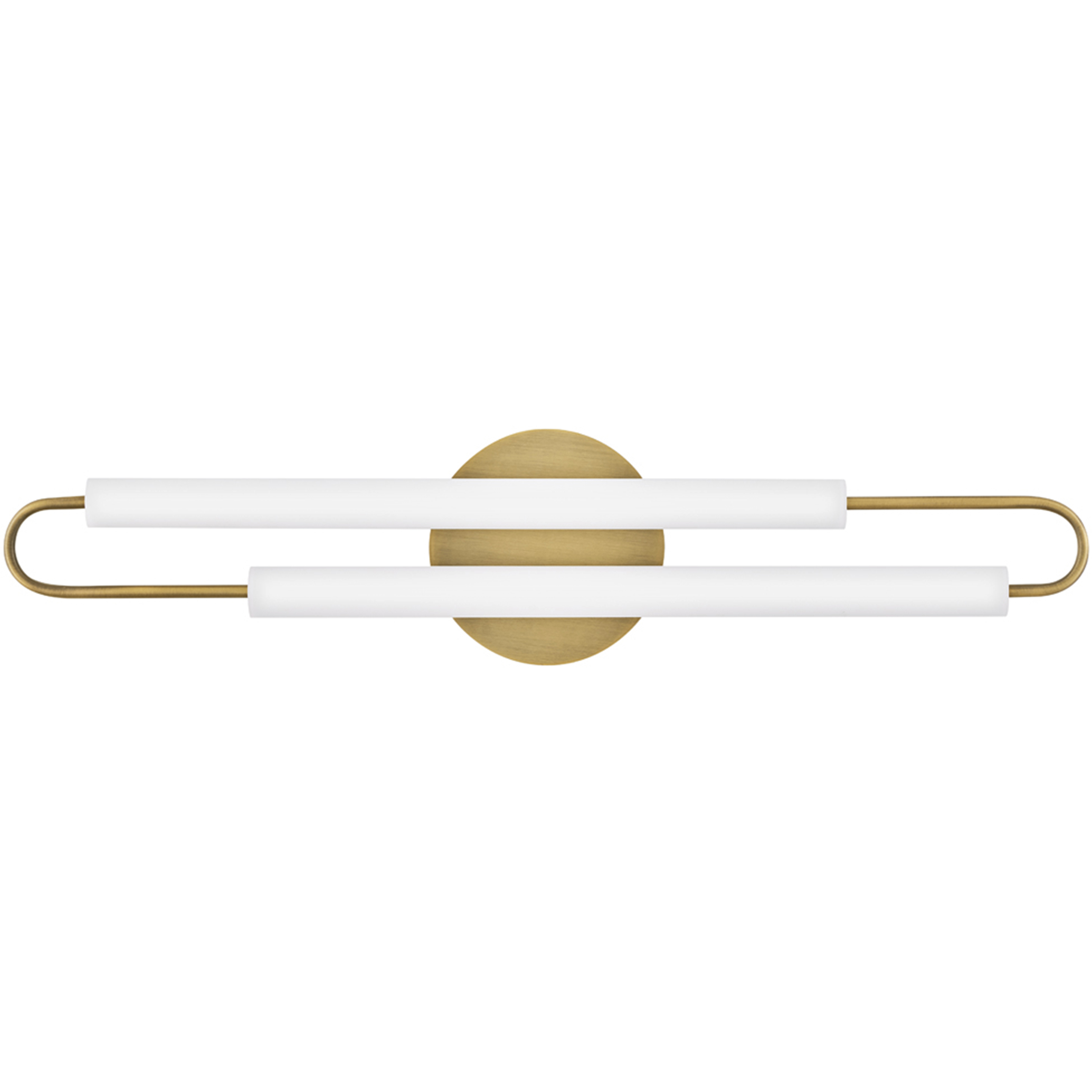 Eos LED 25 inch Lacquered Brass Bath Light Wall Light