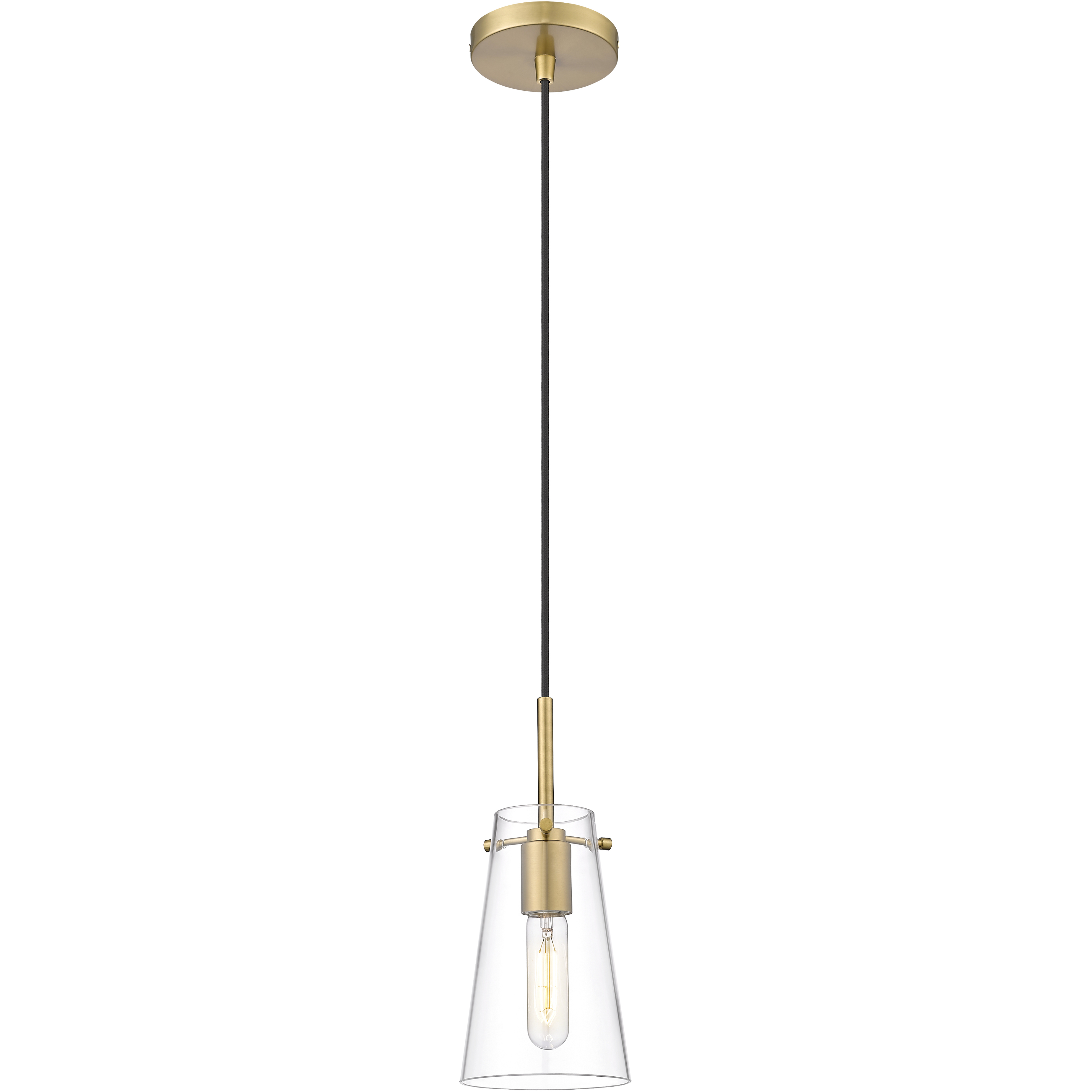 Kira 1 Light 5 inch Modern Gold Pendant Ceiling Light