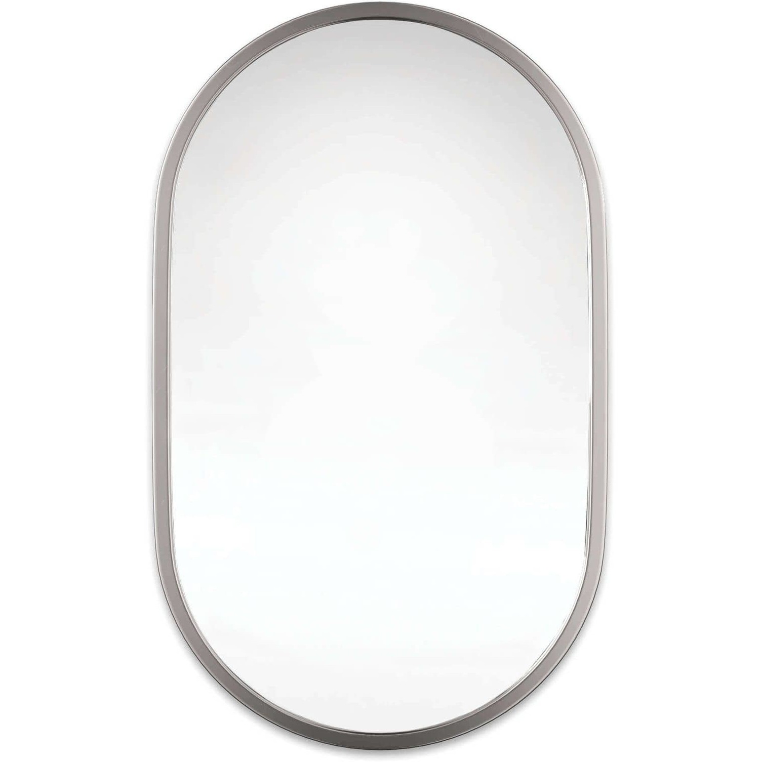 Canal 40 X 24 inch Polished Nickel Mirror