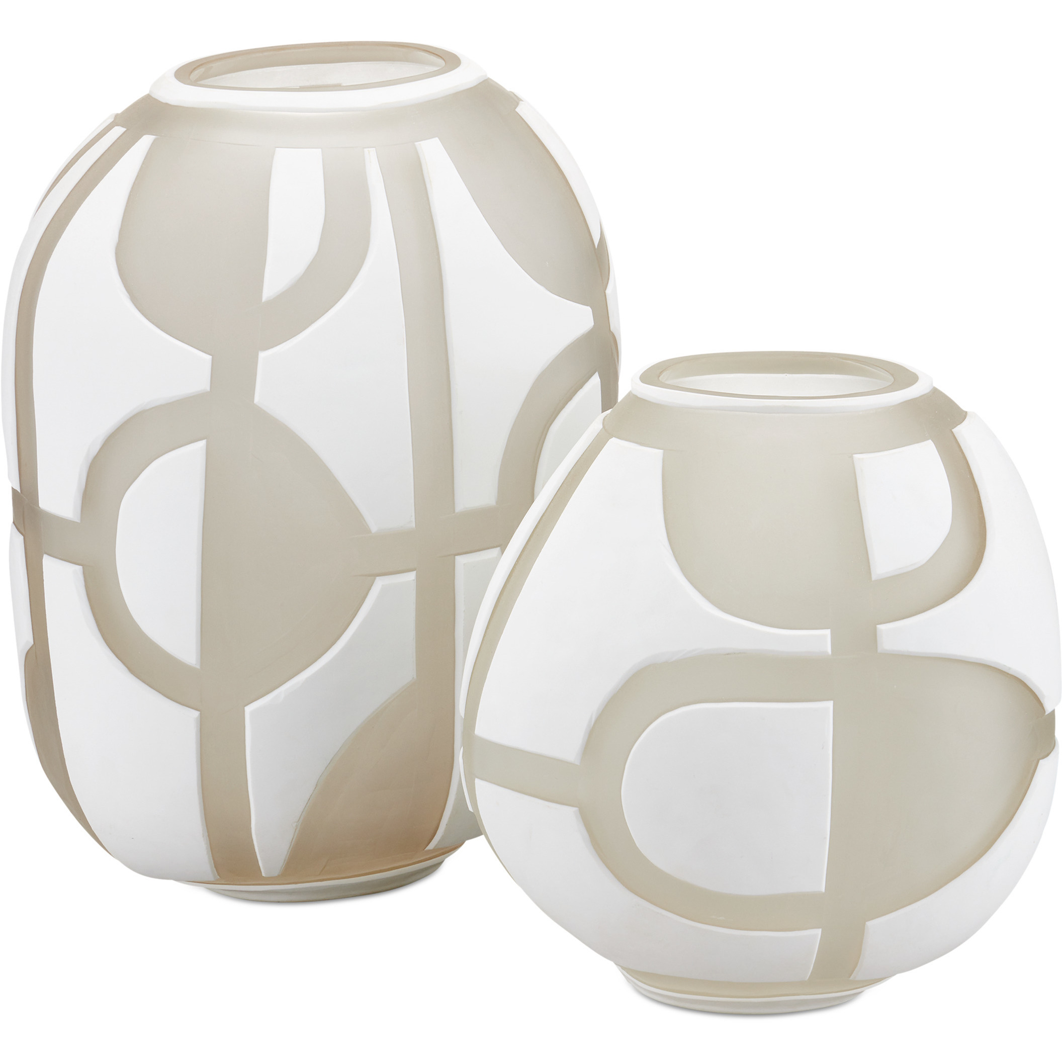 Art Decortif 11.25 X 11 inch Vases, Set of 2