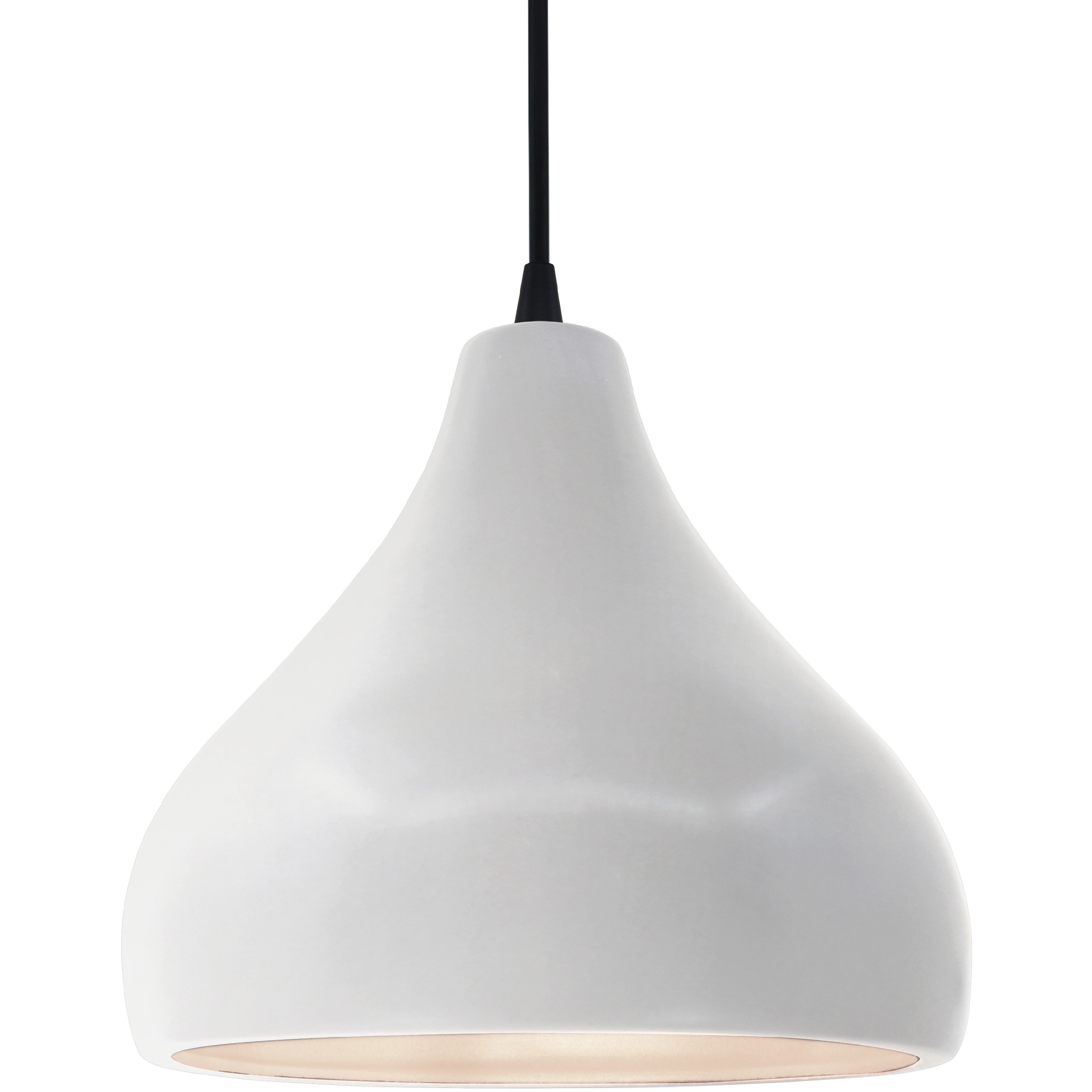 Radiance 1 Light 11.5 inch Bisque and Matte Black Pendant Ceiling Light