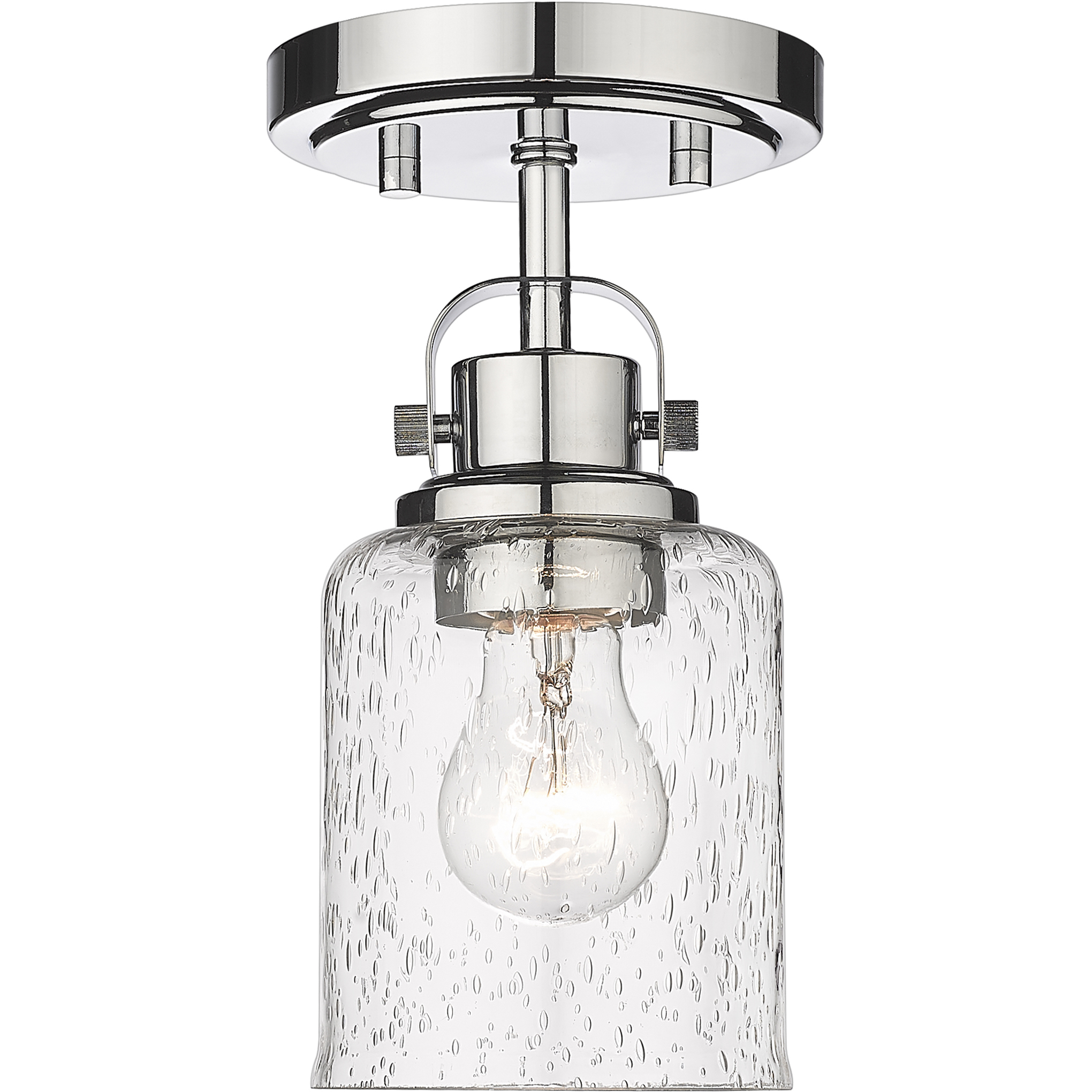 Kinsley 1 Light 5.25 inch Chrome Flush Mount Ceiling Light
