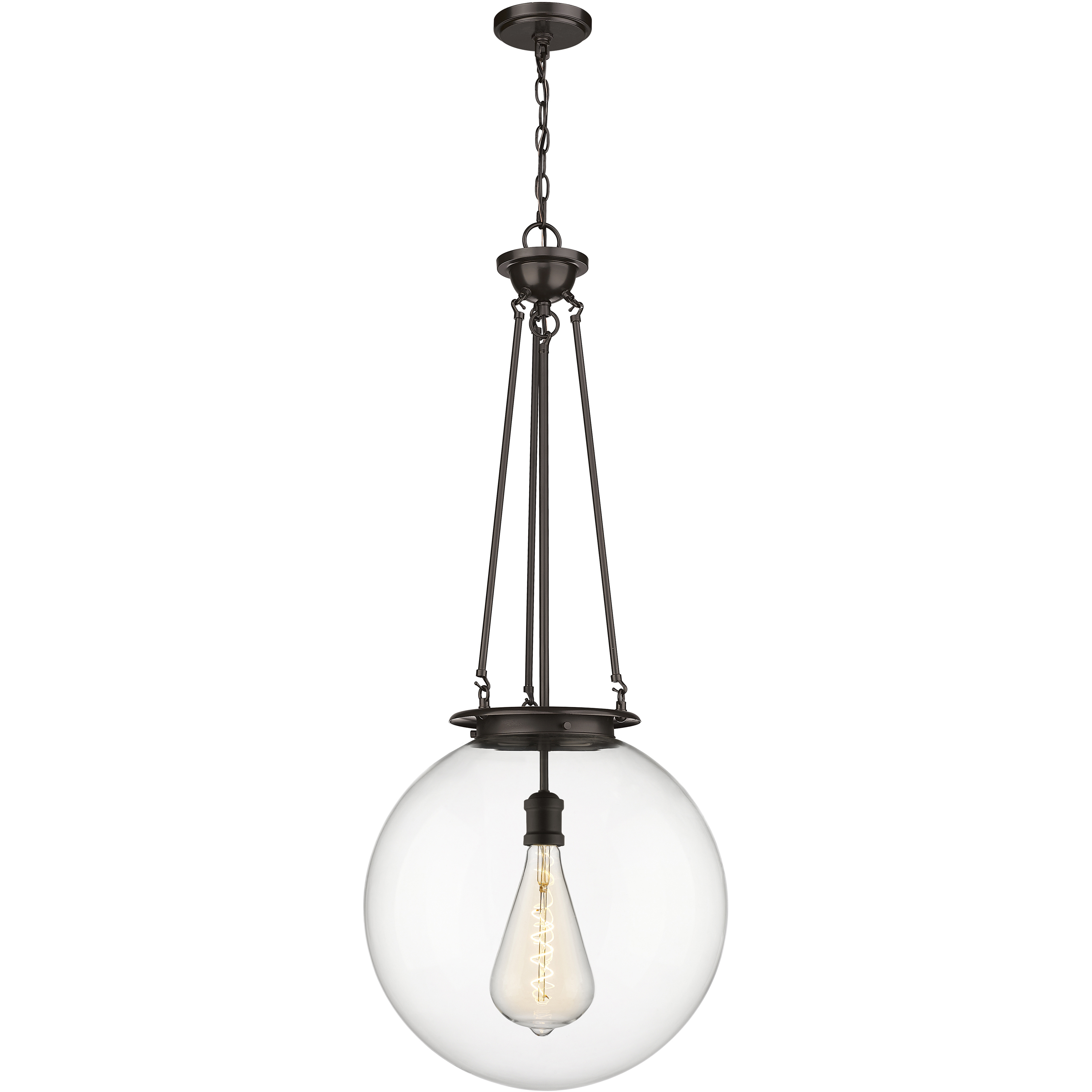 Beacon 1 Light 17.75 inch Oil Rubbed Bronze Pendant Ceiling Light