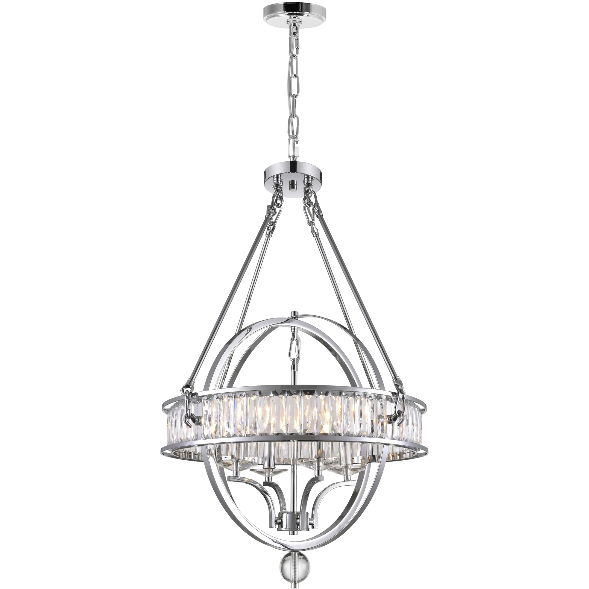 Arkansas 4 Light 20 inch Chrome Chandelier Ceiling Light