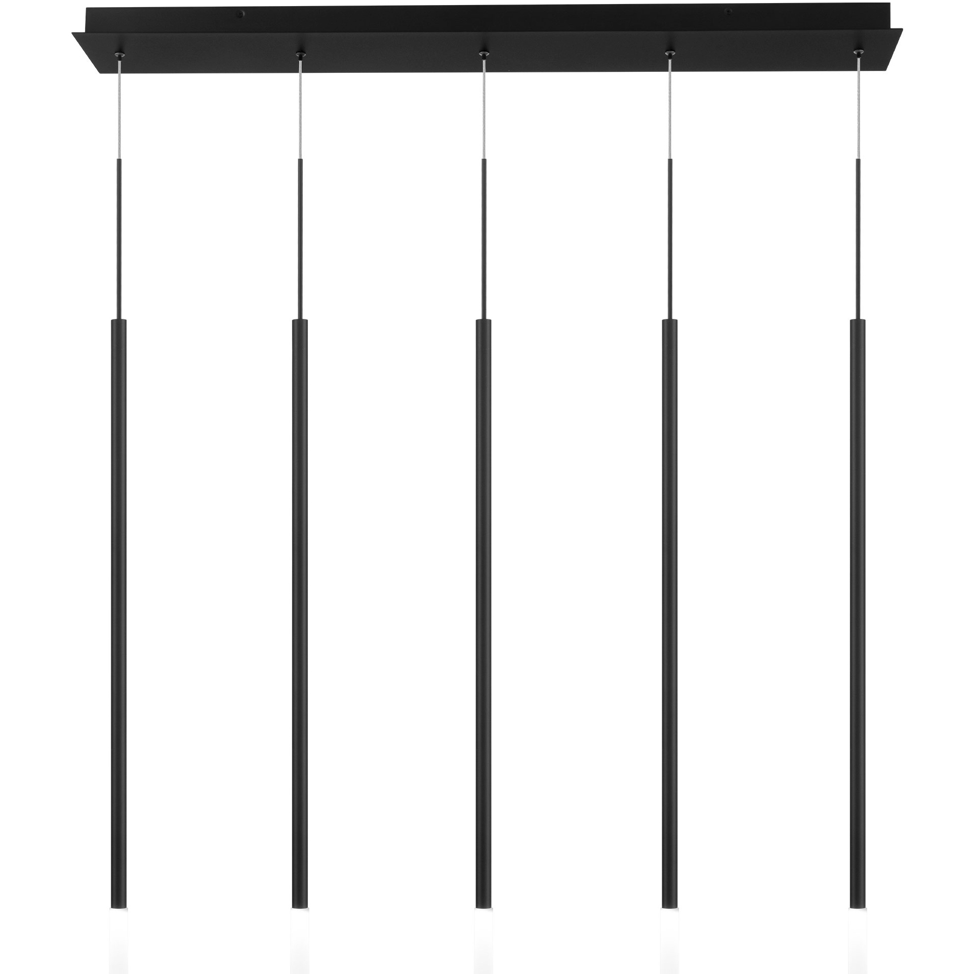 Viggo LED 5.5 inch Black Multi-Light Pendant Ceiling Light, dweLED