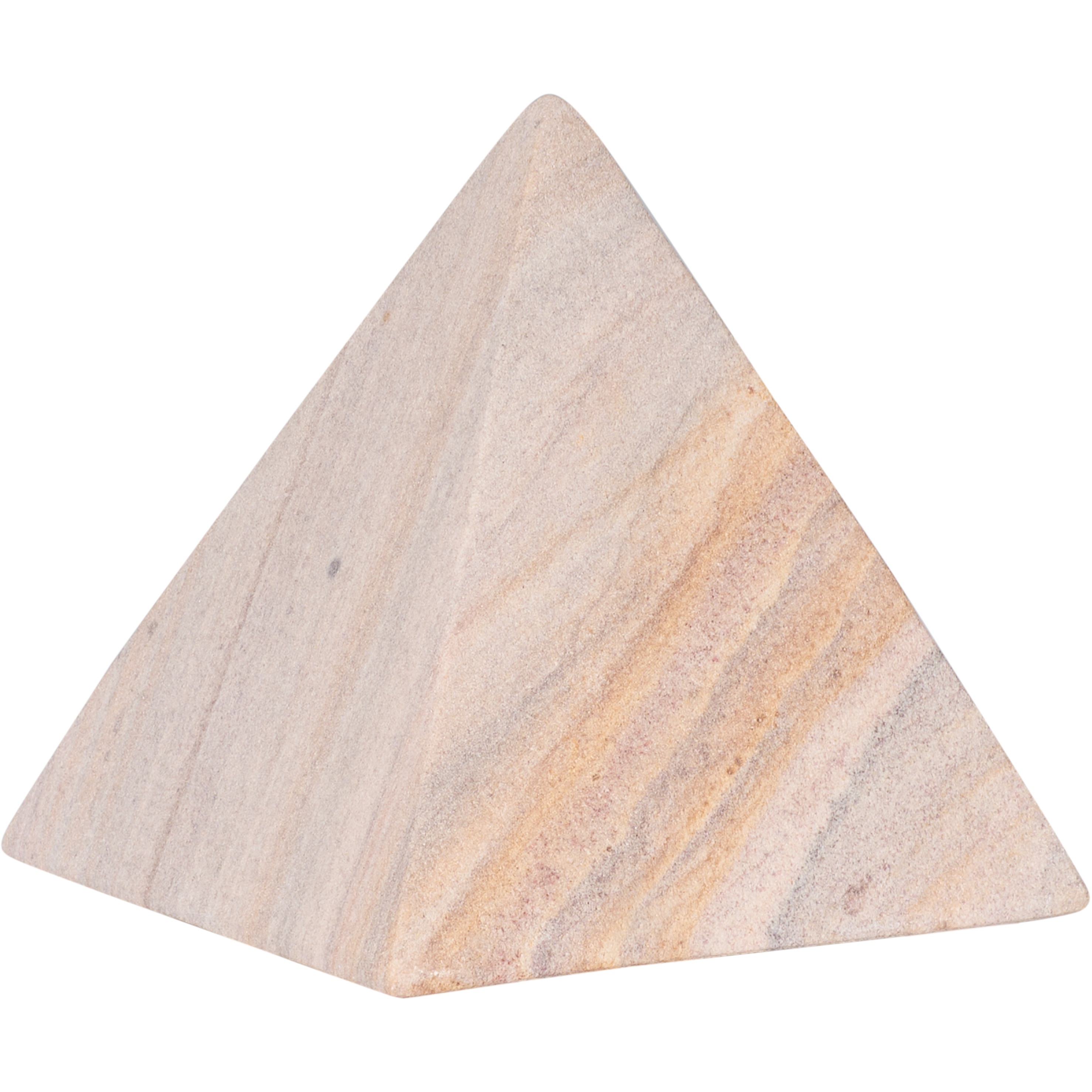Icarus Brown Pyramid Decorative Object, Medium