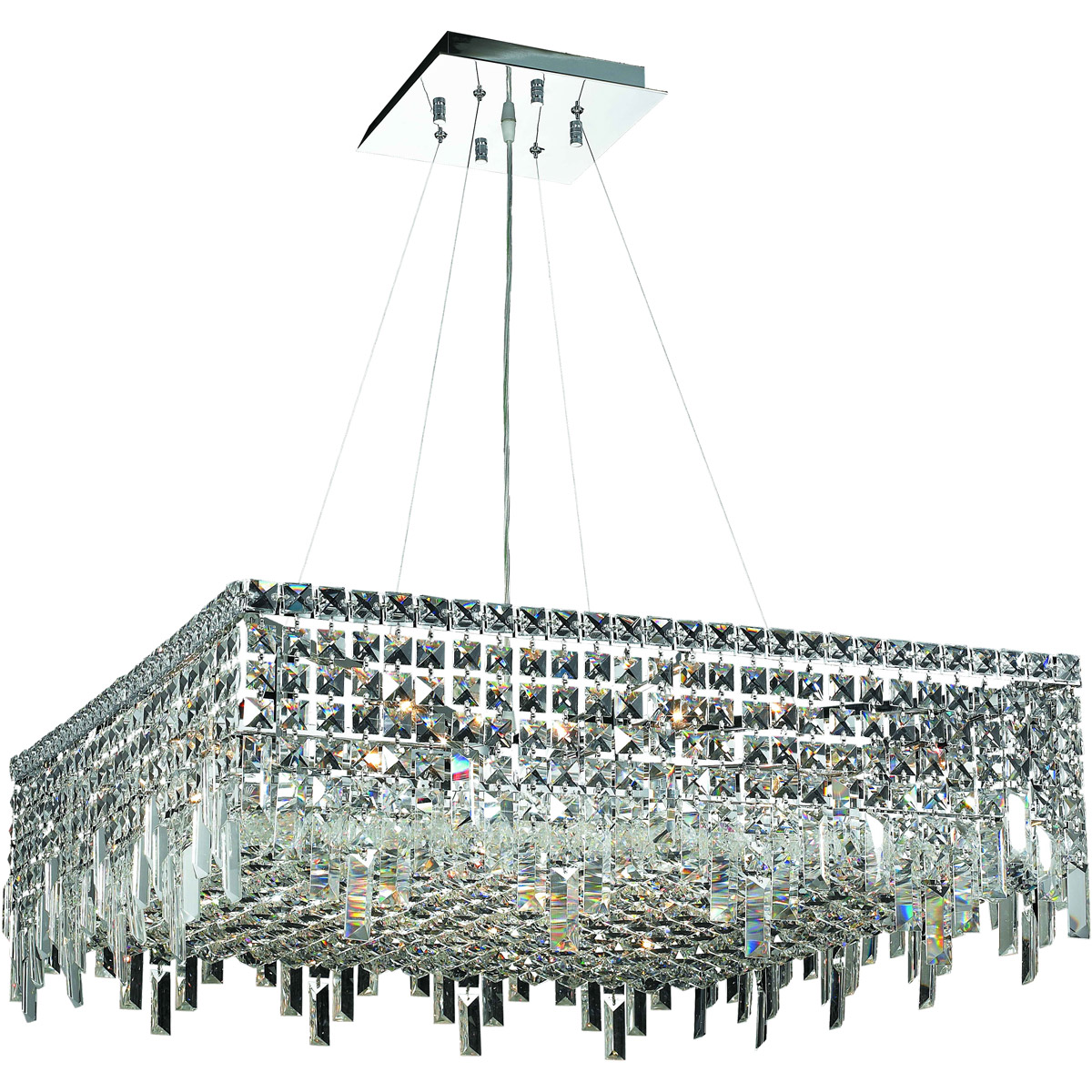Maxime 12 Light 28 inch Chrome Dining Chandelier Ceiling Light in Royal Cut