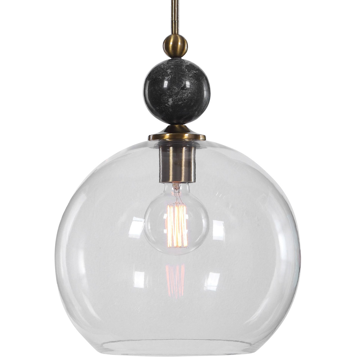 Mendota 1 Light 13.75 inch Oxidized Aged Brass Pendant Ceiling Light