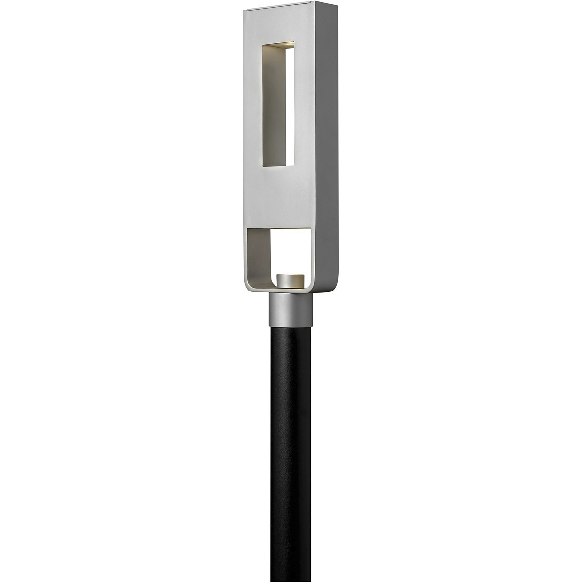 Atlantis LED 25 inch Titanium Outdoor Post Mount Lantern, Large