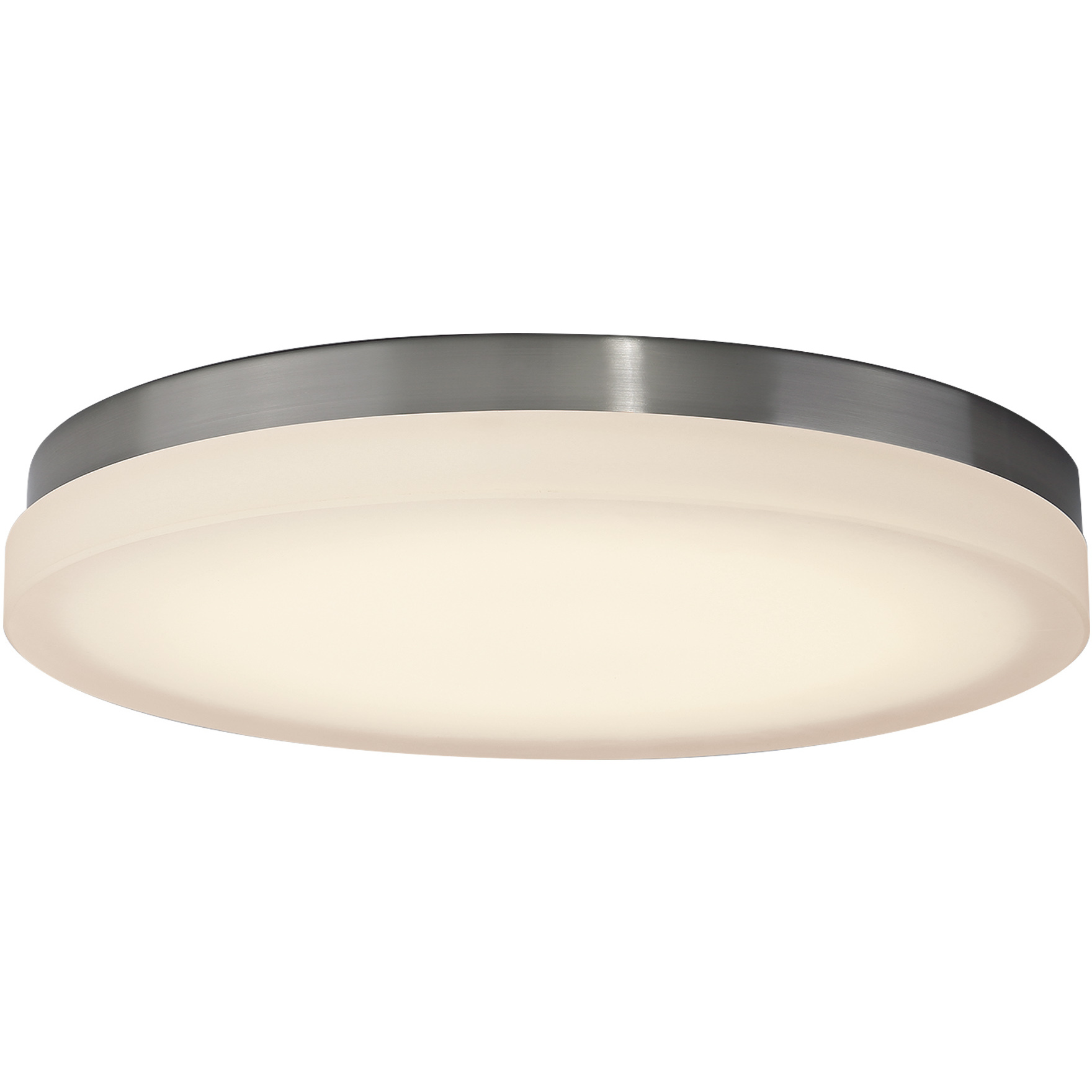 Slice LED 14 inch Brushed Nickel Flush Mount Ceiling Light, dweLED
