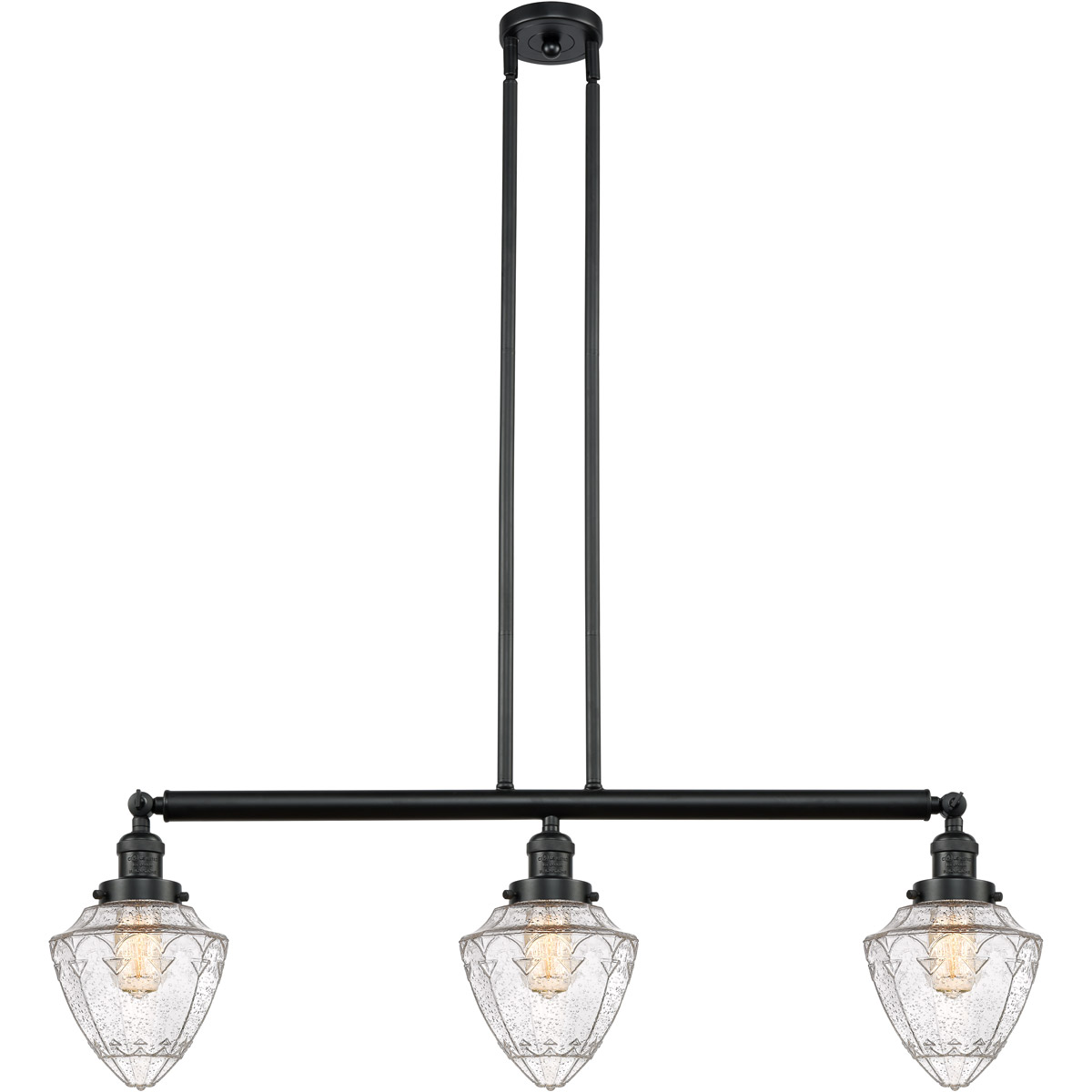 Franklin Restoration Bullet LED 38 inch Matte Black Island Light Ceiling Light