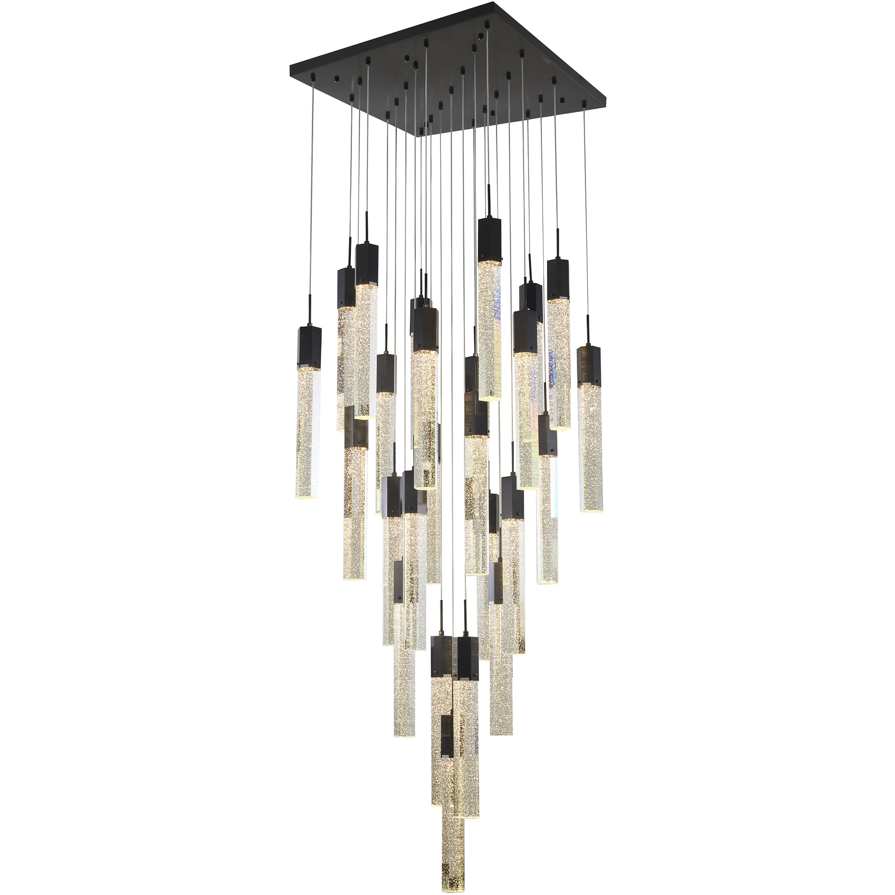 Canada 25 Light 27.5 inch Black Chandelier Ceiling Light