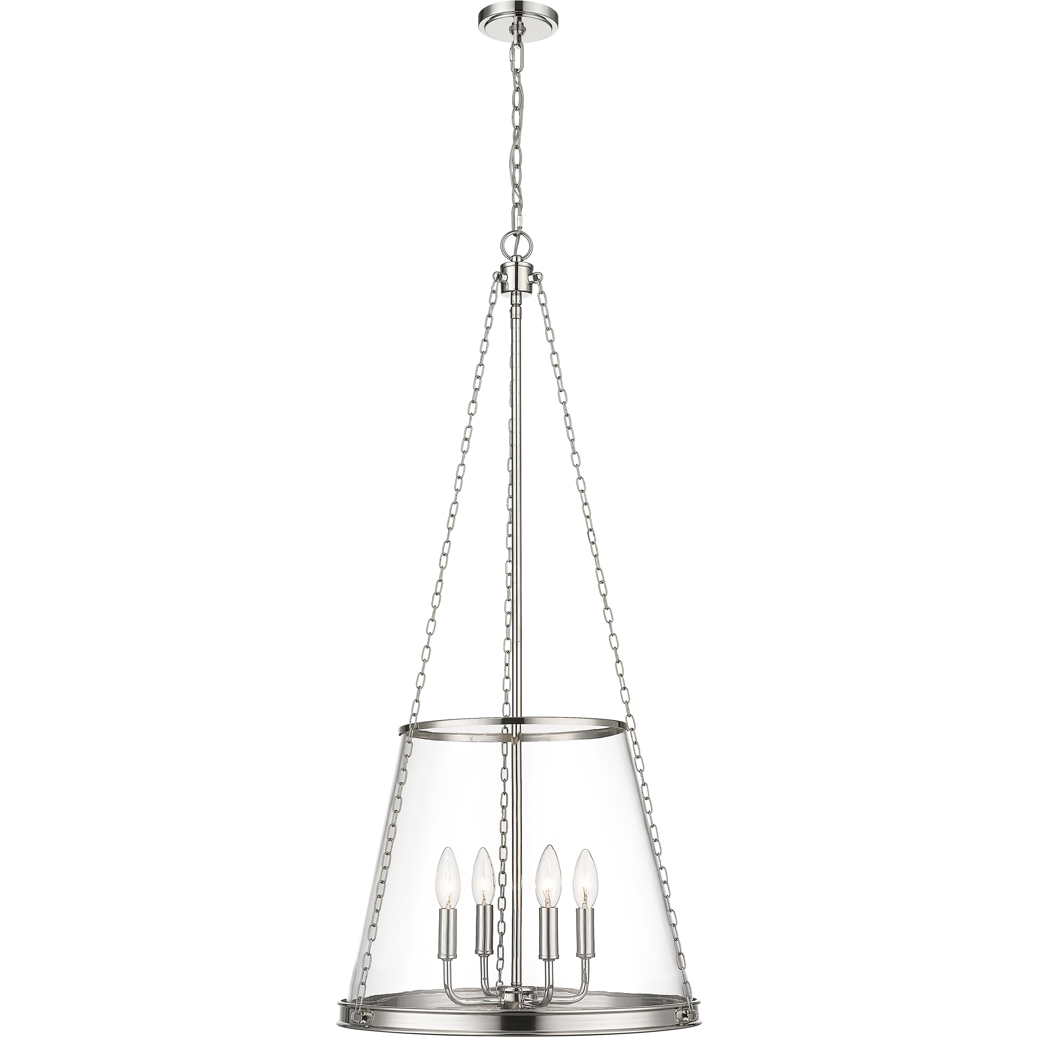 Z-Lite 341P18-PN Prescott 4 Light 18 inch Polished Nickel