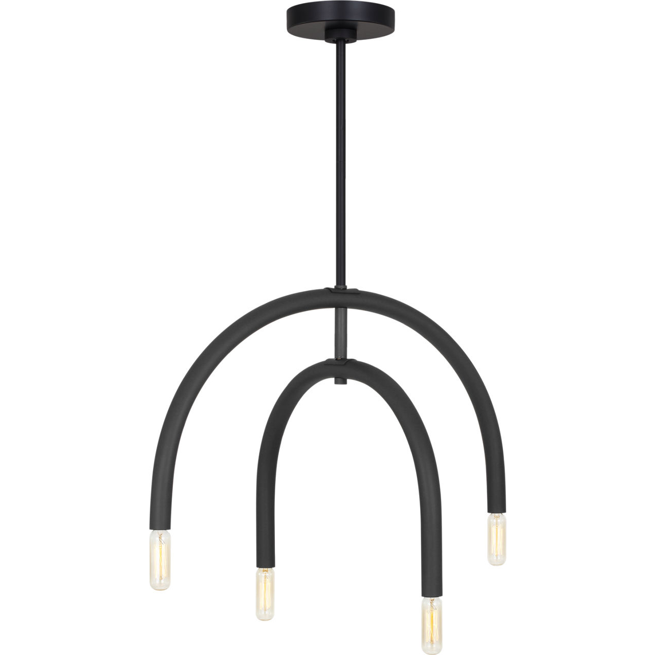 Drew & Jonathan Hadden 4 Light 27.5 inch Midnight Black Chandelier Ceiling Light