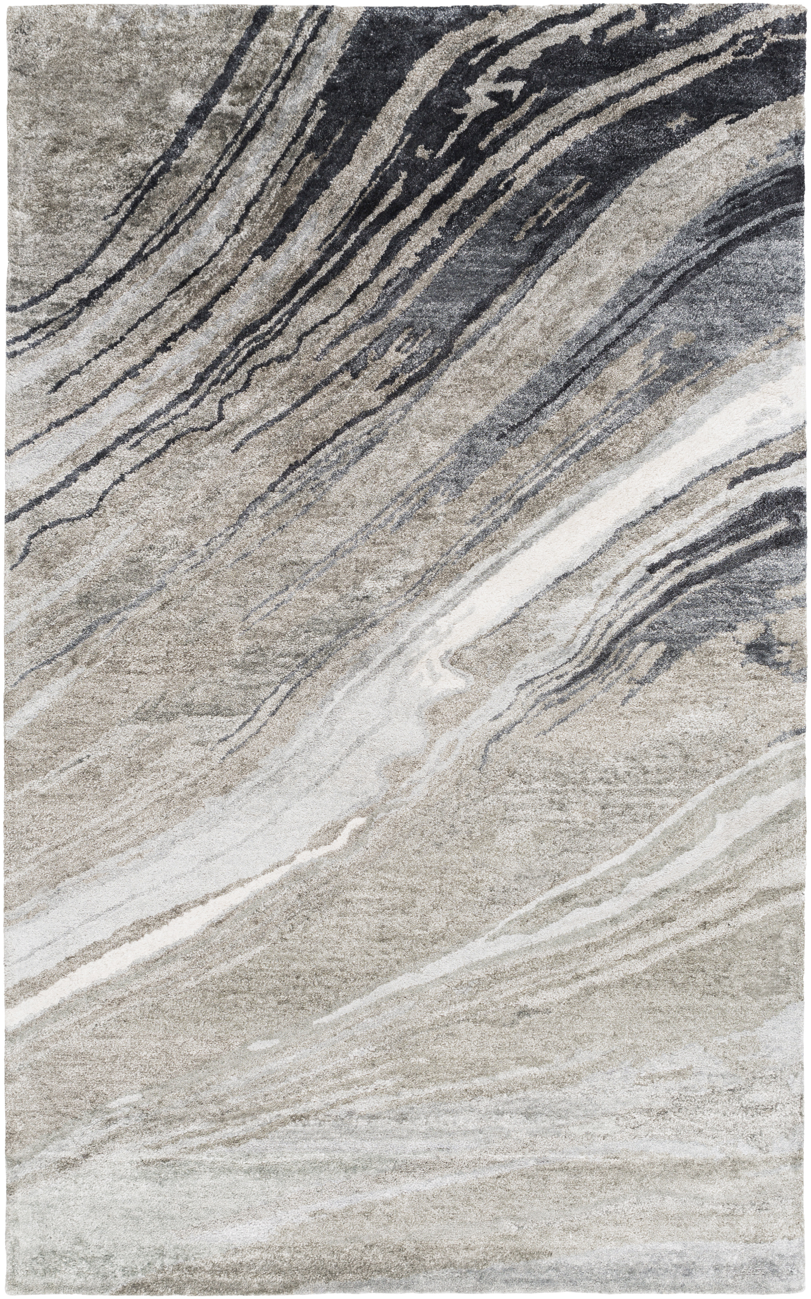 Albany 63 X 39 inch Charcoal Rug, Rectangle