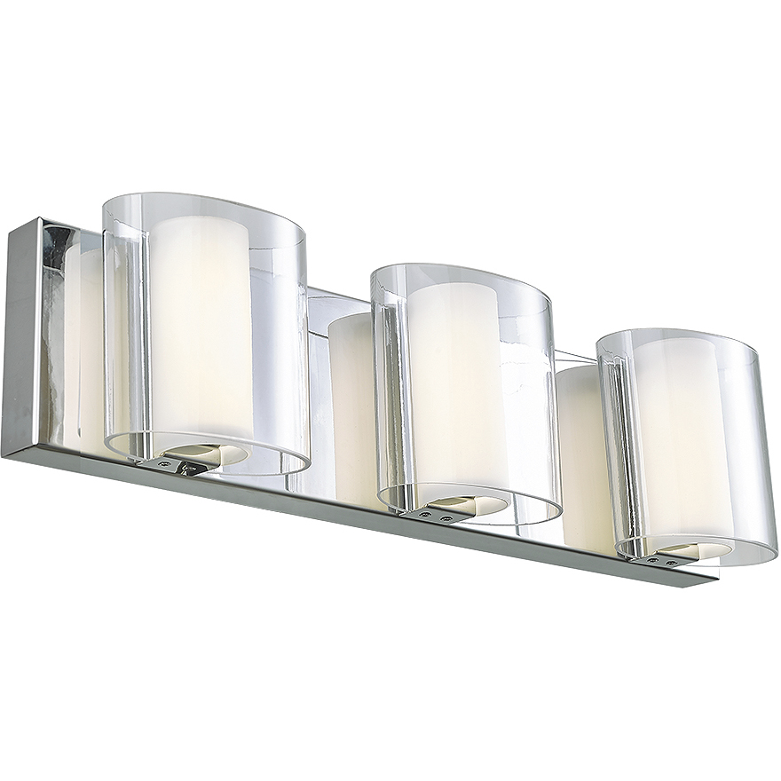 Zoe LED 20 inch Chrome Bath Vanity Light Wall Light