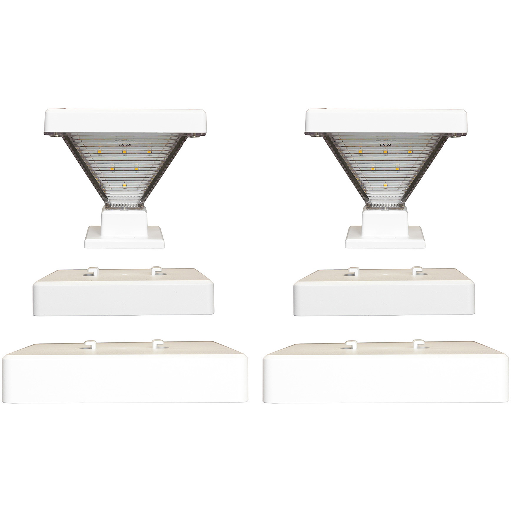 Luxor 1 Light 4.38 inch White Pergola Light, Solar