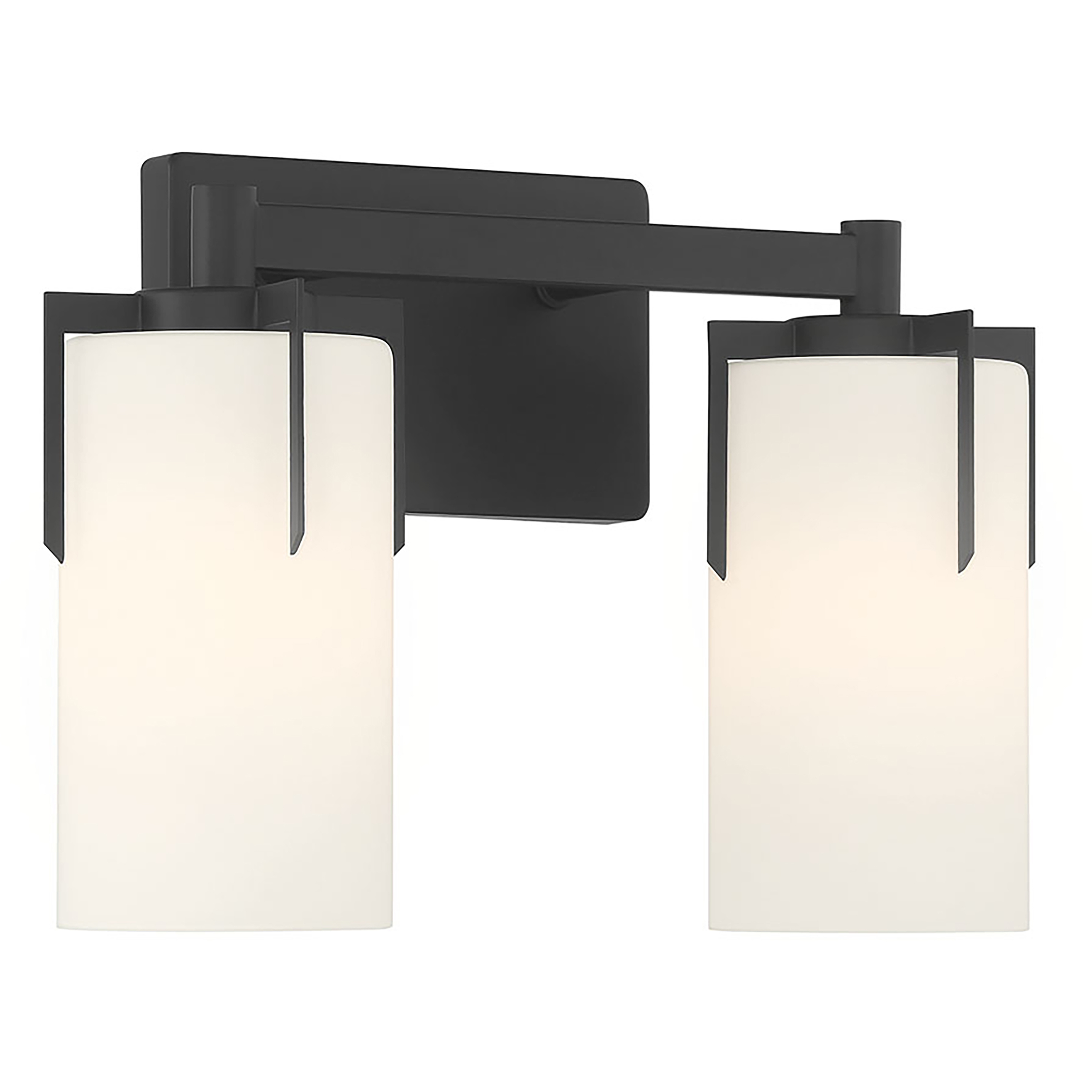 Froselle 2 Light 13.25 inch Matte Black Bathroom Vanity Light Wall Light