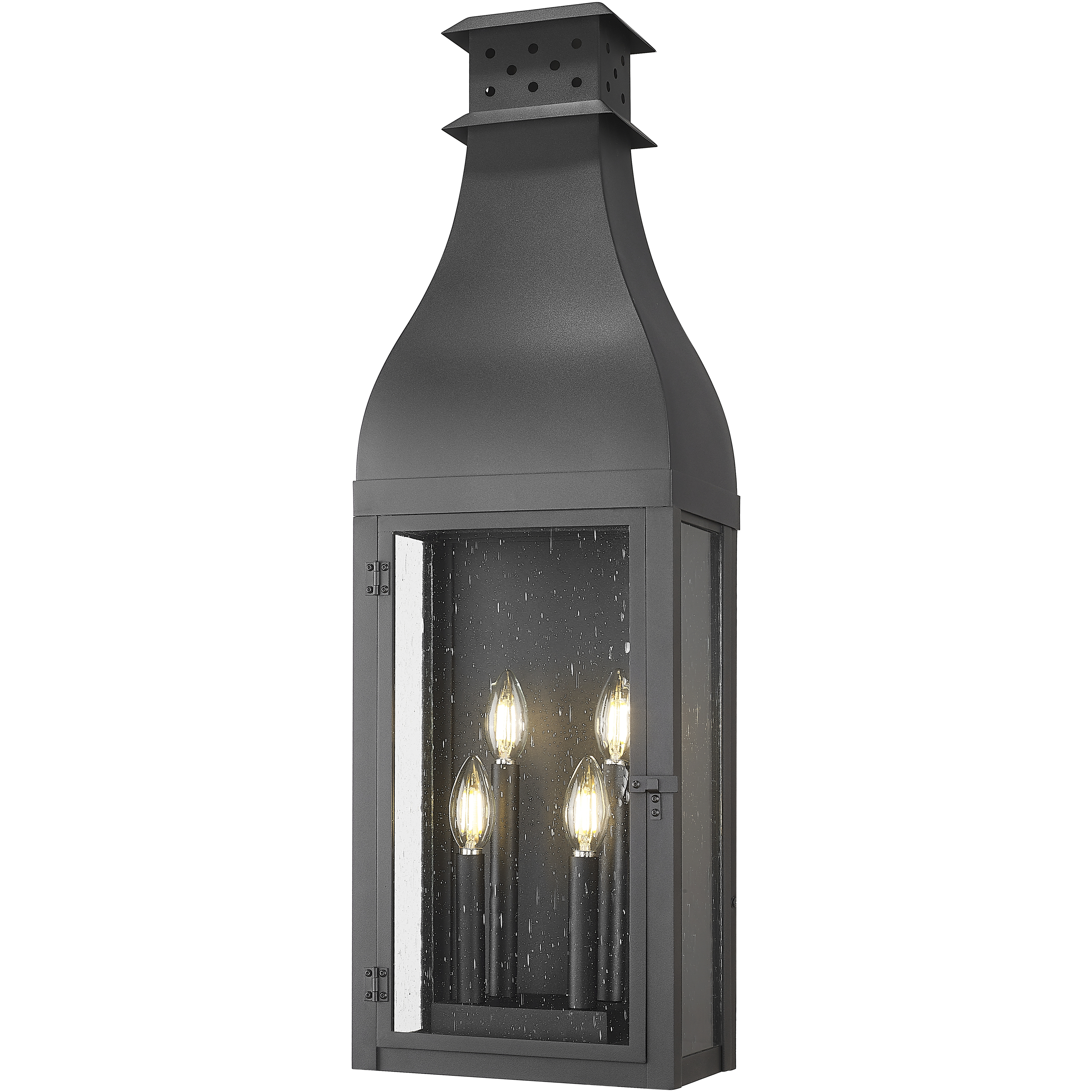 Toulouse 4 Light 32 inch Sand Black Outdoor Wall Light