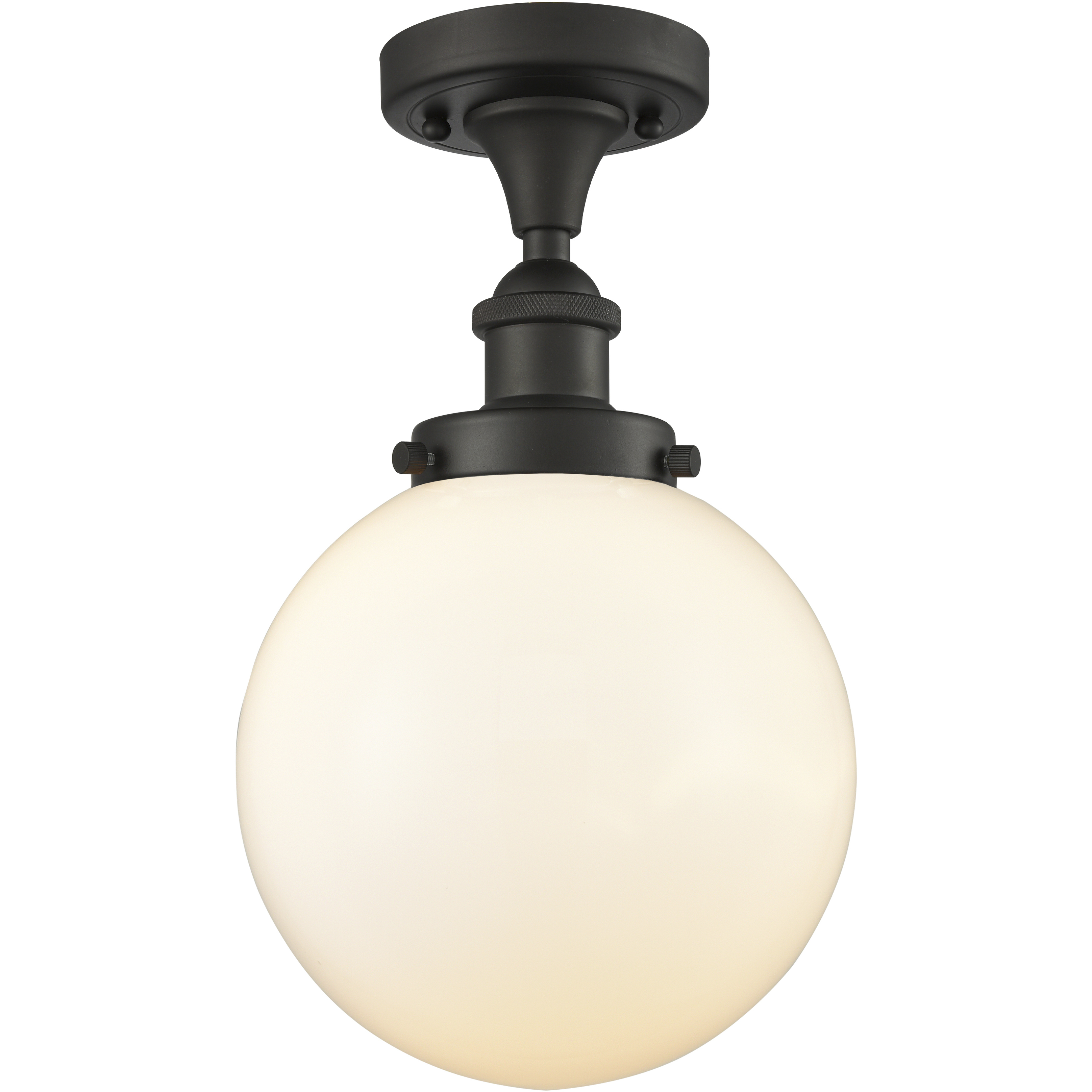 Beacon 1 Light 6.5 inch Oil Rubbed Bronze Semi-Flush Mount Ceiling Light