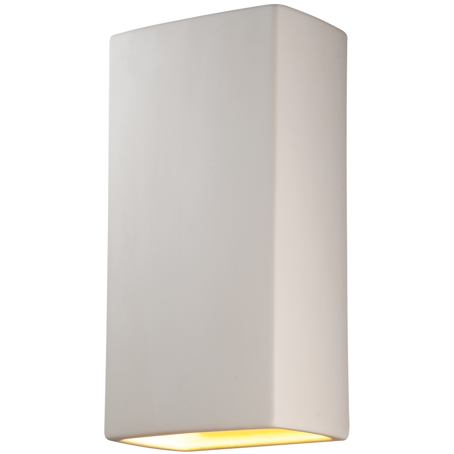 Ambiance Rectangle LED 11 inch Vanilla Gloss Wall Sconce Wall Light, Really Big