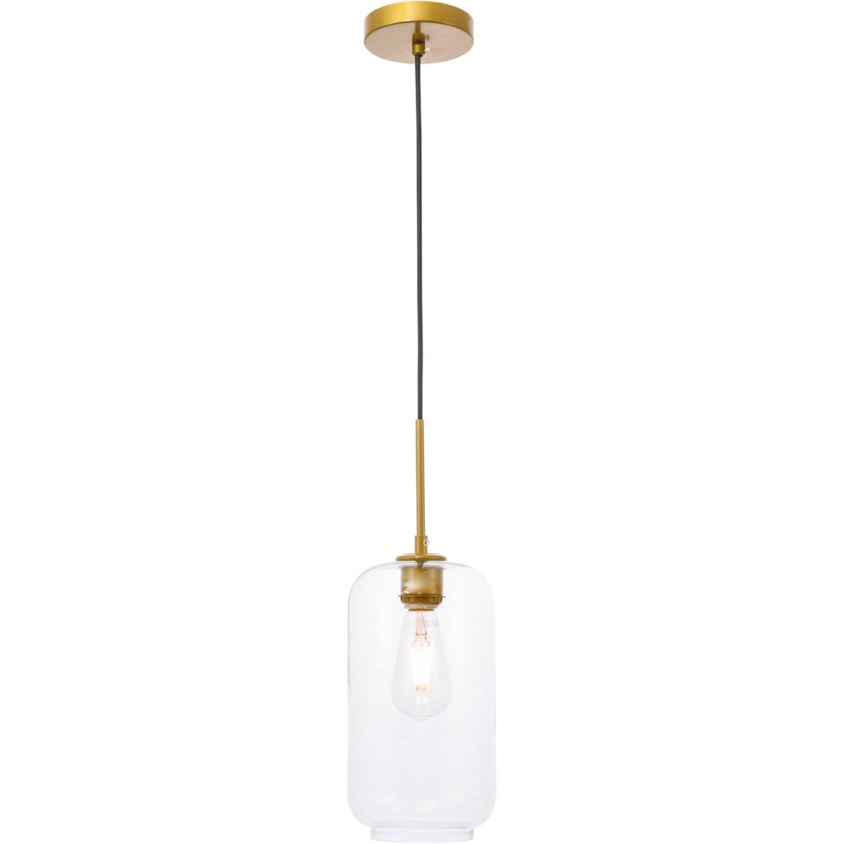 Collier 1 Light 6.1 inch Brass Pendant Ceiling Light