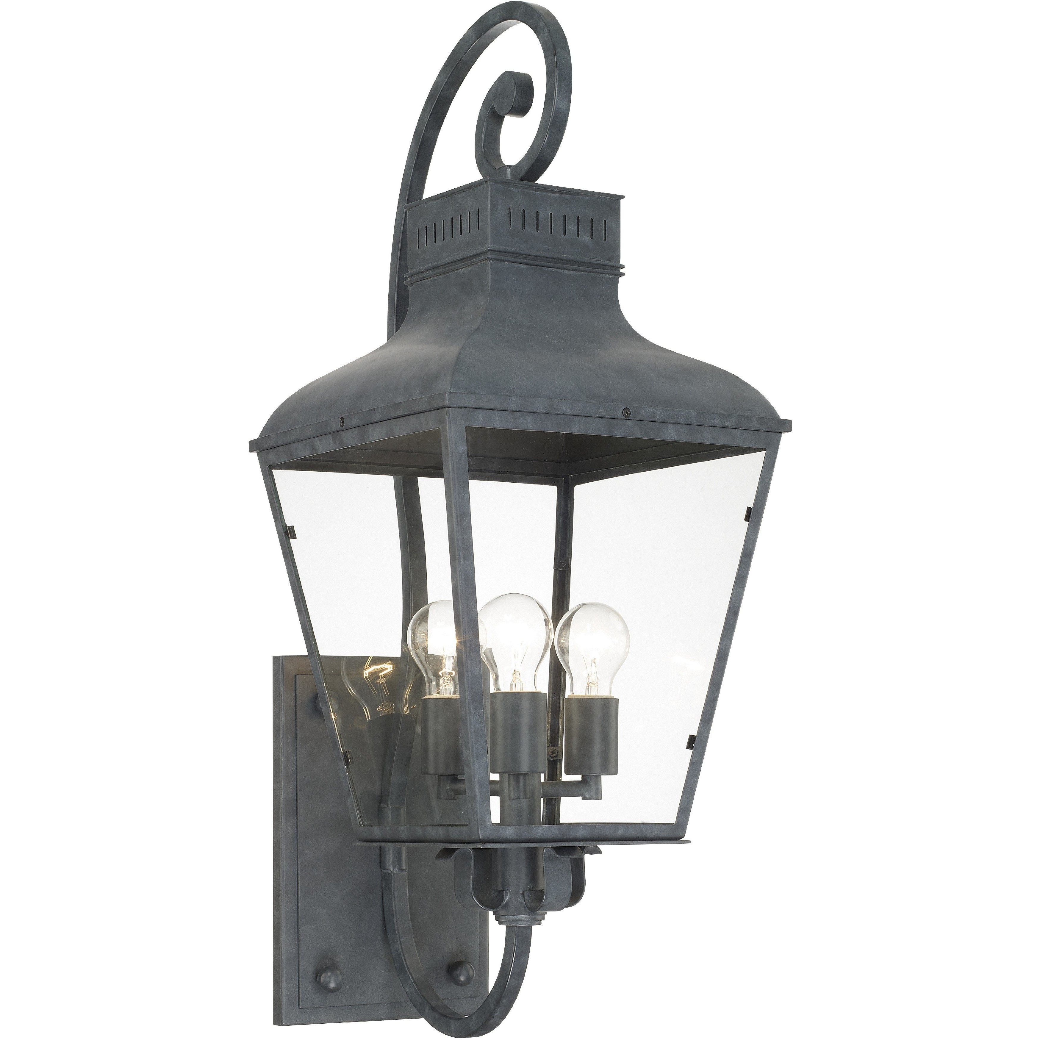 Dumont 3 Light 32.25 inch Graphite Outdoor Sconce
