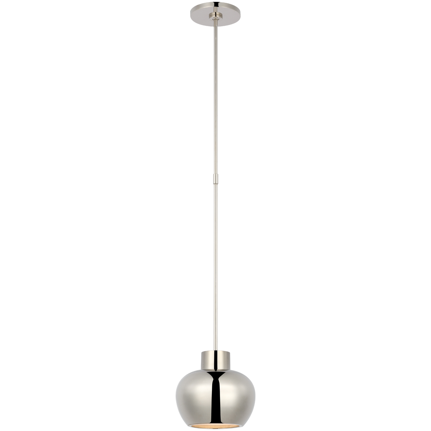 Paloma Contreras Comtesse LED 7.5 inch Polished Nickel Pendant Ceiling Light, Small