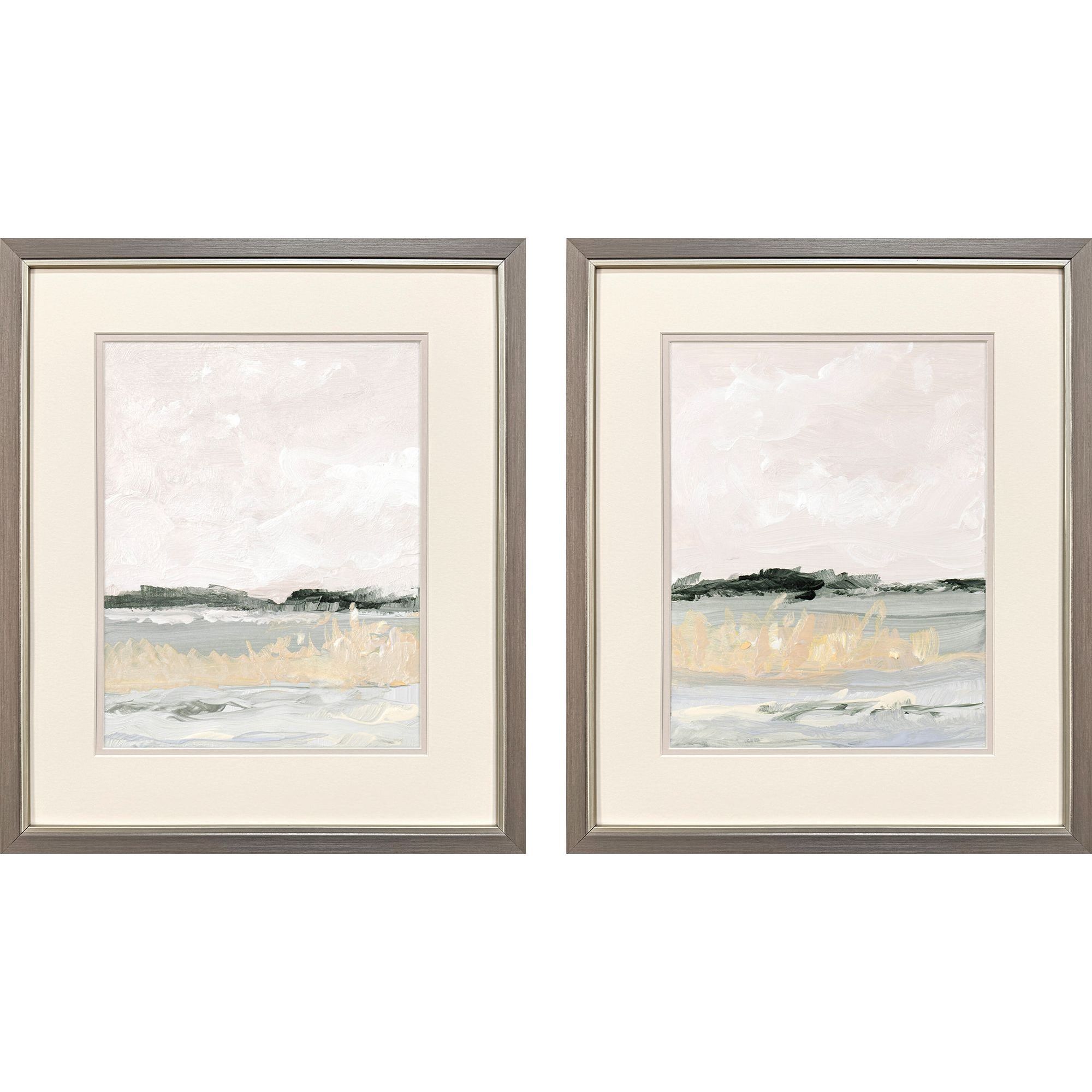 Propac Blue and Beige and Neutral and Multi Framed Art, Propac