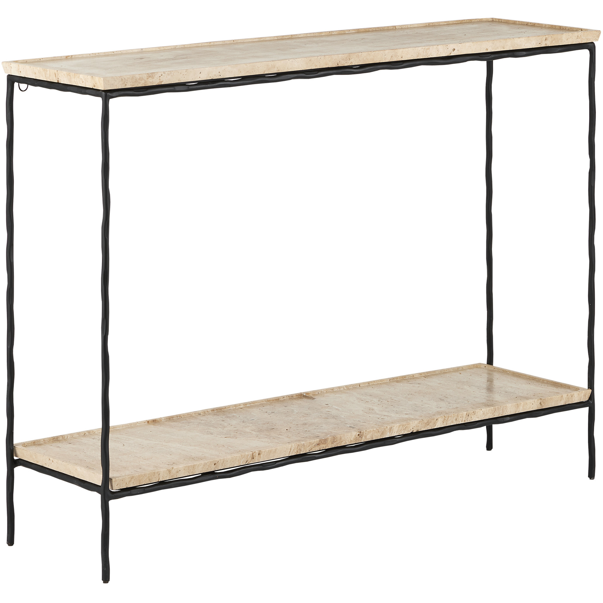 Boyles 42 inch Natural and Black Console Table, Hiroshi Koshitaka Collection