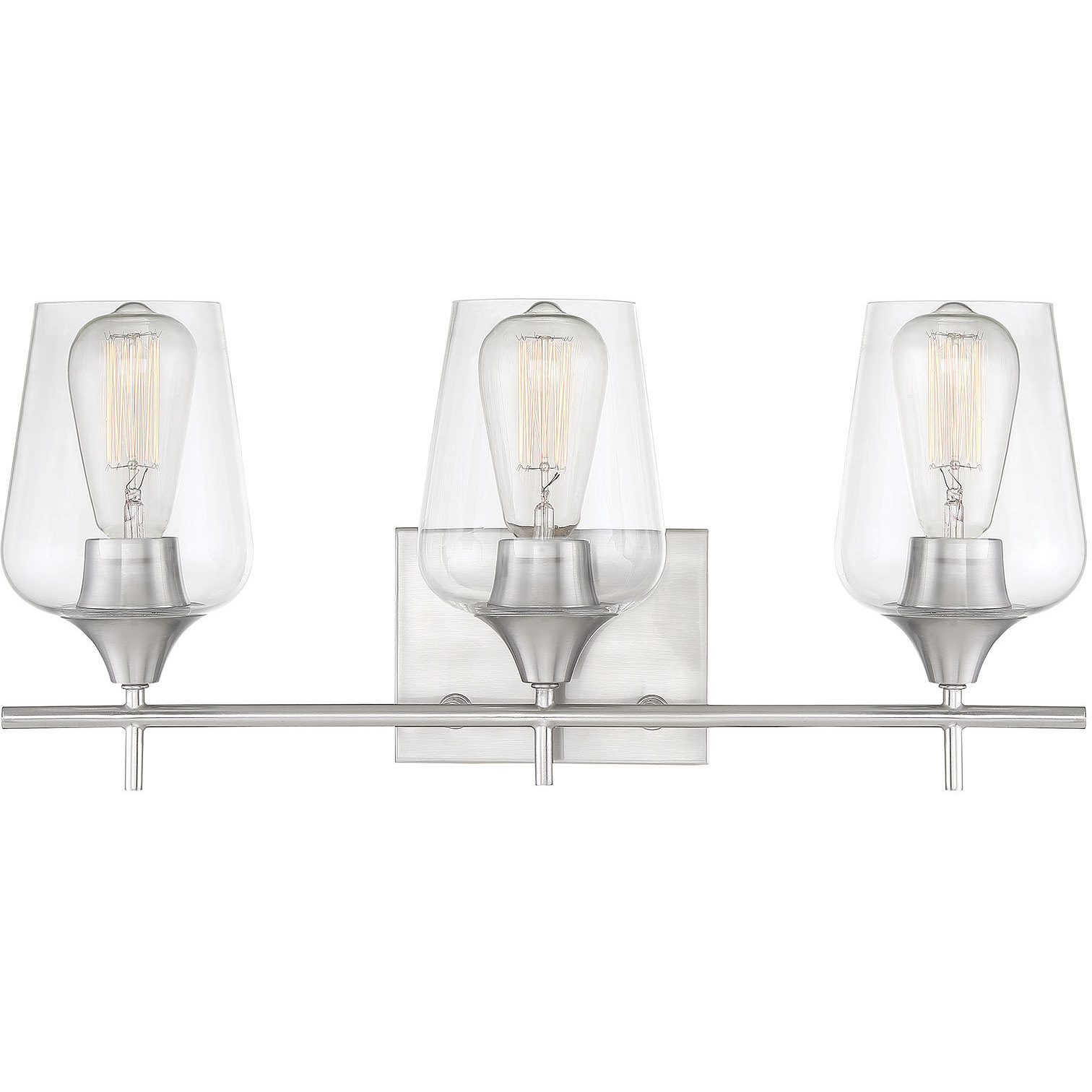 Octave 3 Light 21 inch Satin Nickel Bathroom Vanity Light Wall Light, Essentials