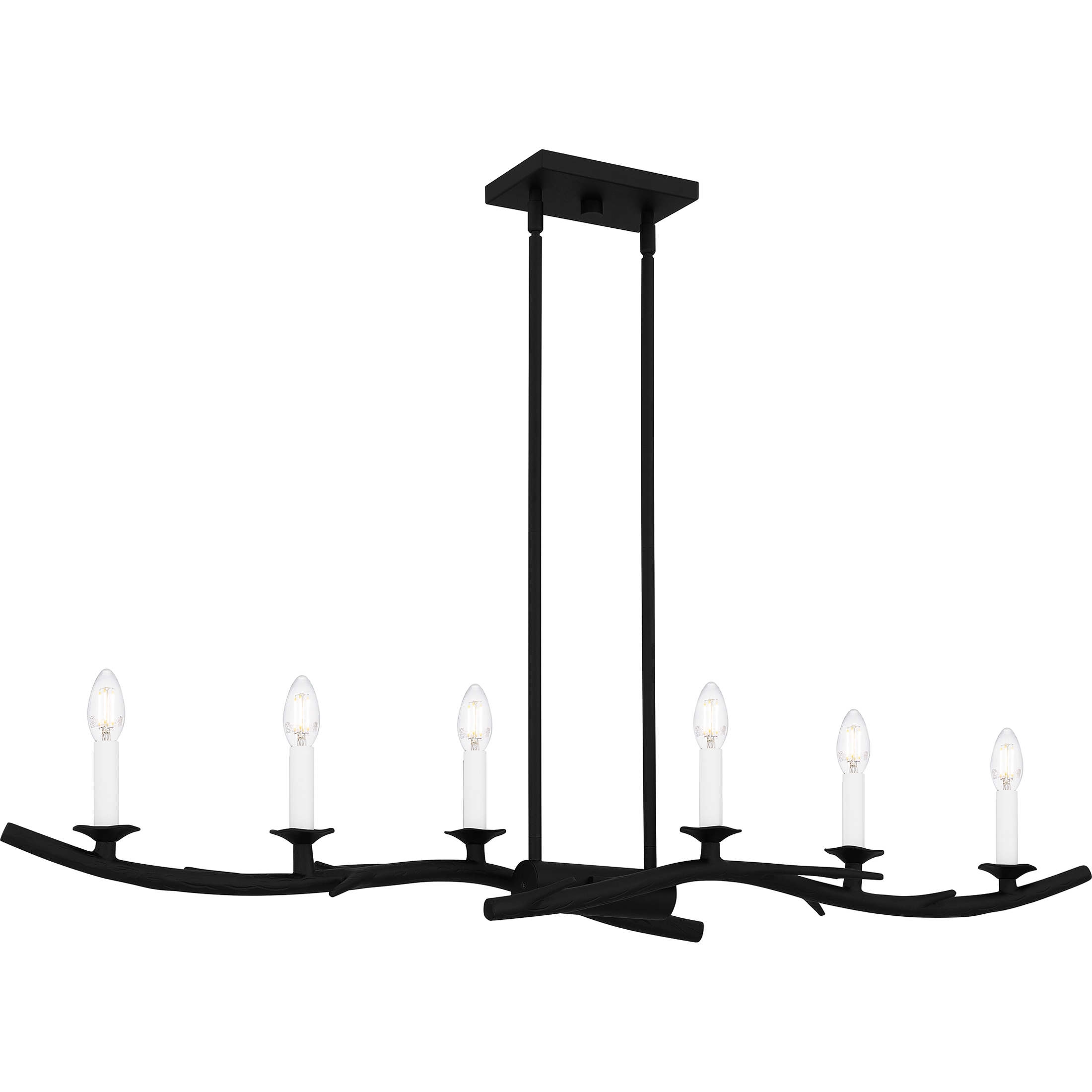 Oakley 6 Light 44.5 inch Earth Black Island Light Ceiling Light, Large