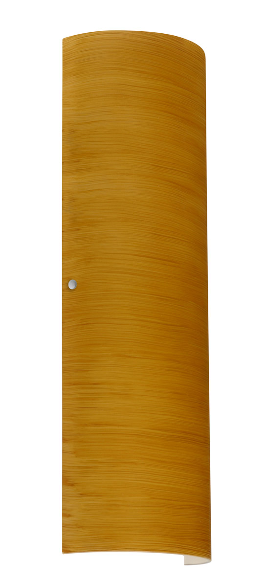 Torre 22 2 Light 7 inch Satin Nickel ADA Wall Sconce Wall Light in Incandescent, Oak Glass