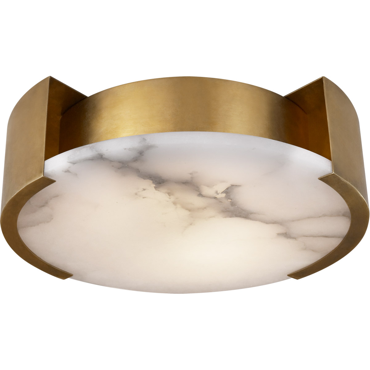 Kelly Wearstler Melange LED 14 inch Antique-Burnished Brass Flush Mount Ceiling Light, Small