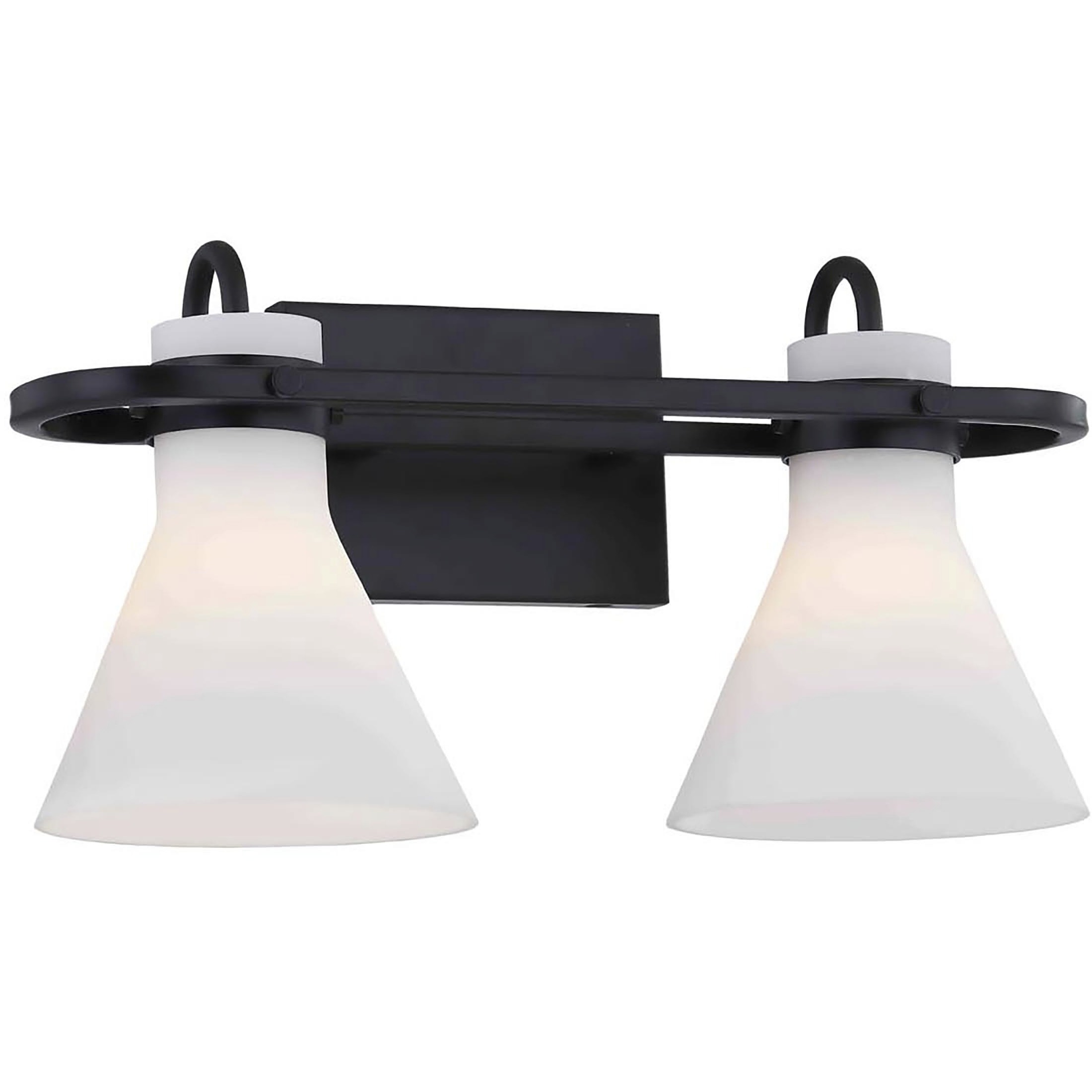 Fusion Collection - Ludlow 16 inch Matte Black Bath Bar Wall Light