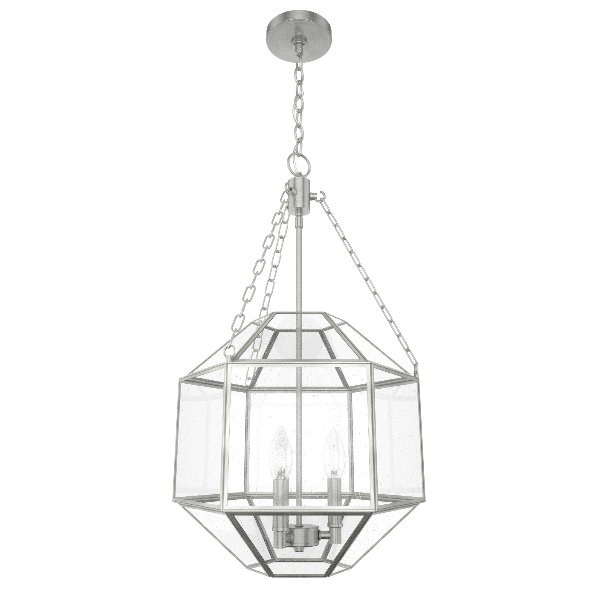 Indria 3 Light 13.25 inch Brushed Nickel Pendant Ceiling Light