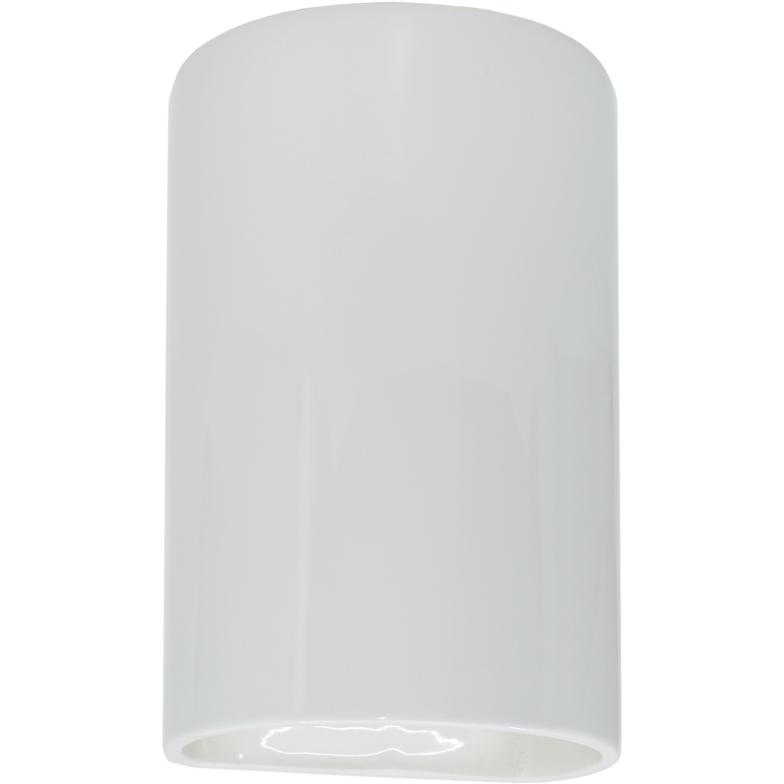 Ambiance Cylinder LED 5.75 inch Gloss White Wall Sconce Wall Light, Small