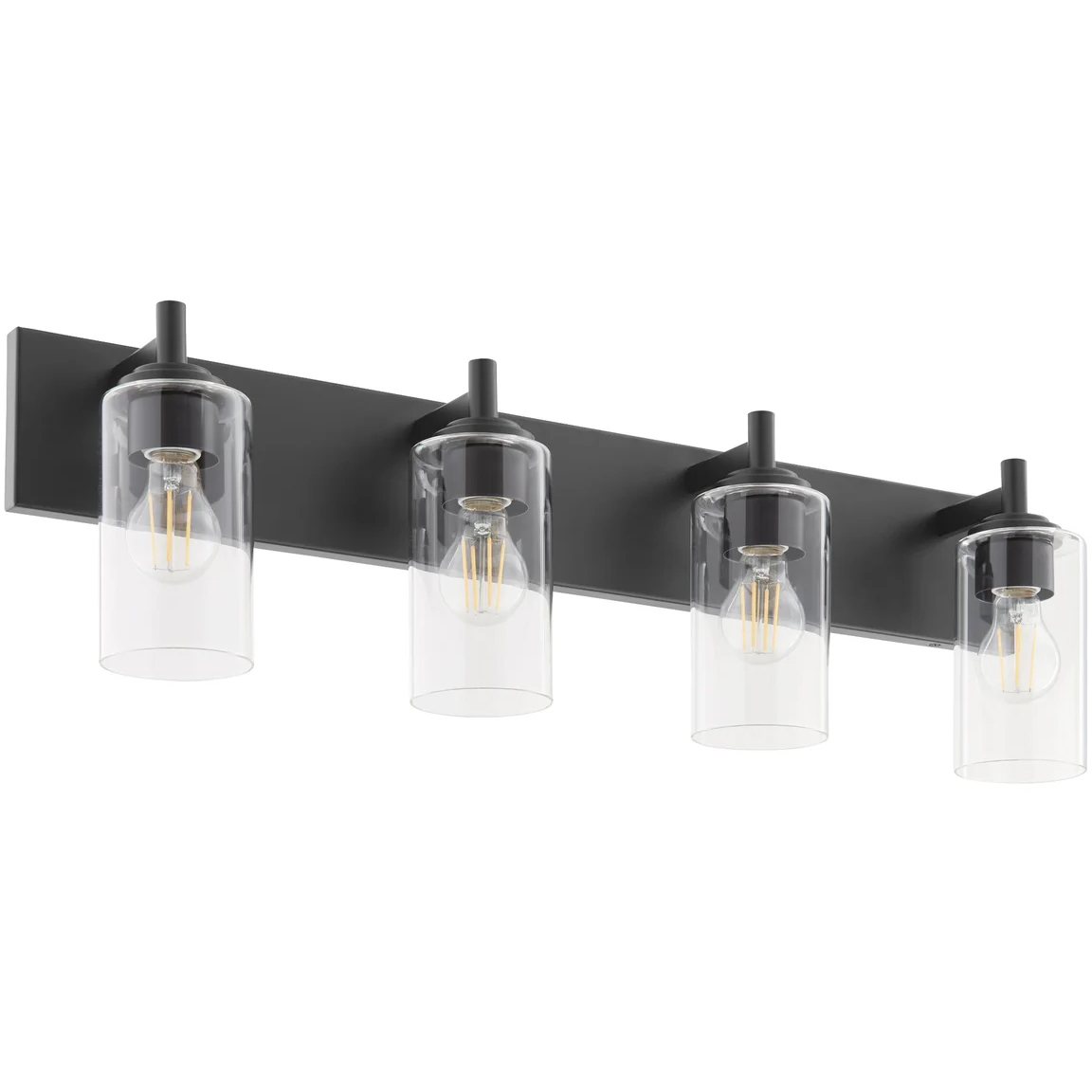 Fallstaff 4 Light 31.5 inch Matte Black Vanity Light Wall Light