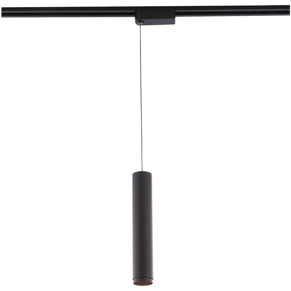 Silo Pendants 1 Light 120 Black/Black Track Head Ceiling Light in 3000K