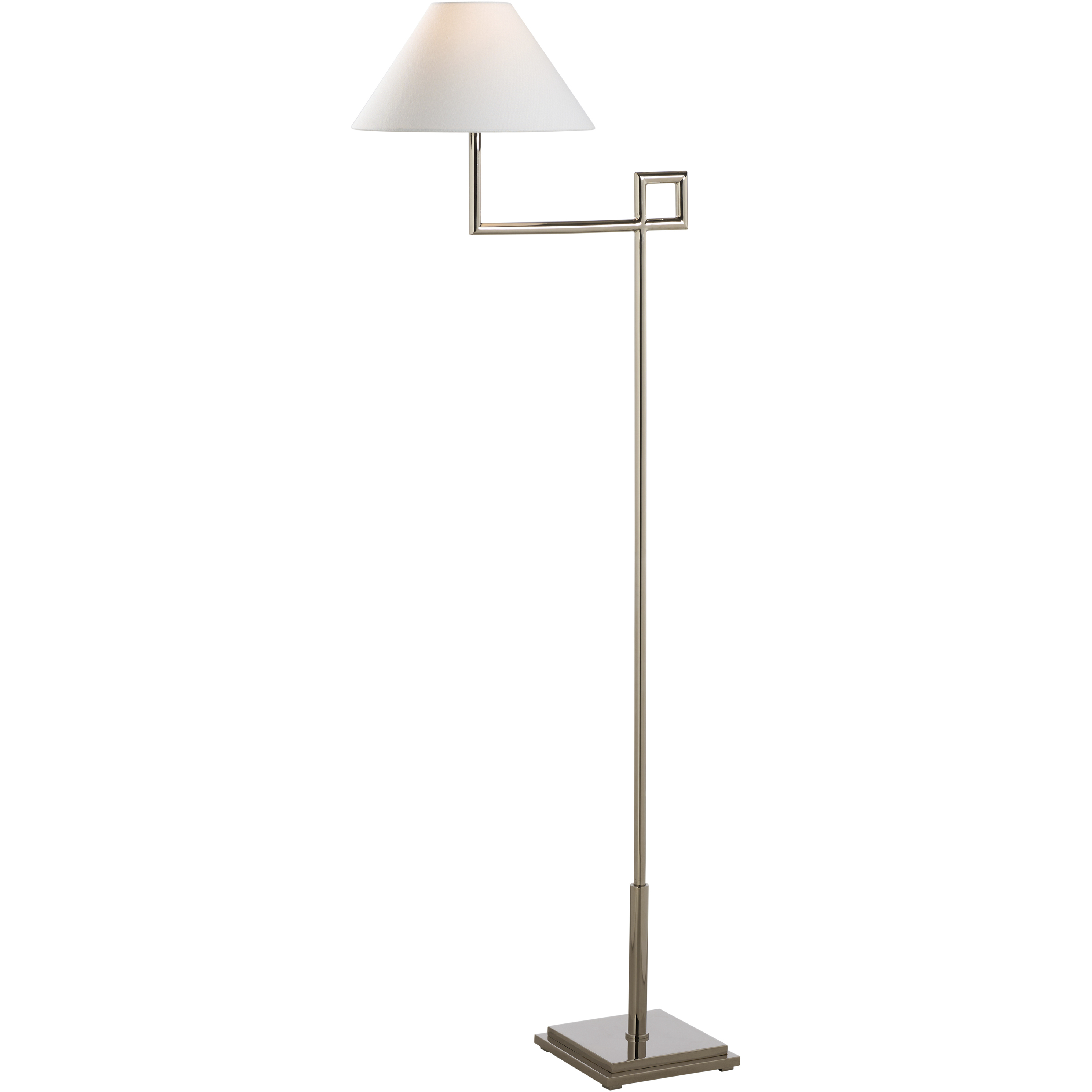 St. Dunstan 51.5 inch 100.00 watt Silver Floor Lamp Portable Light