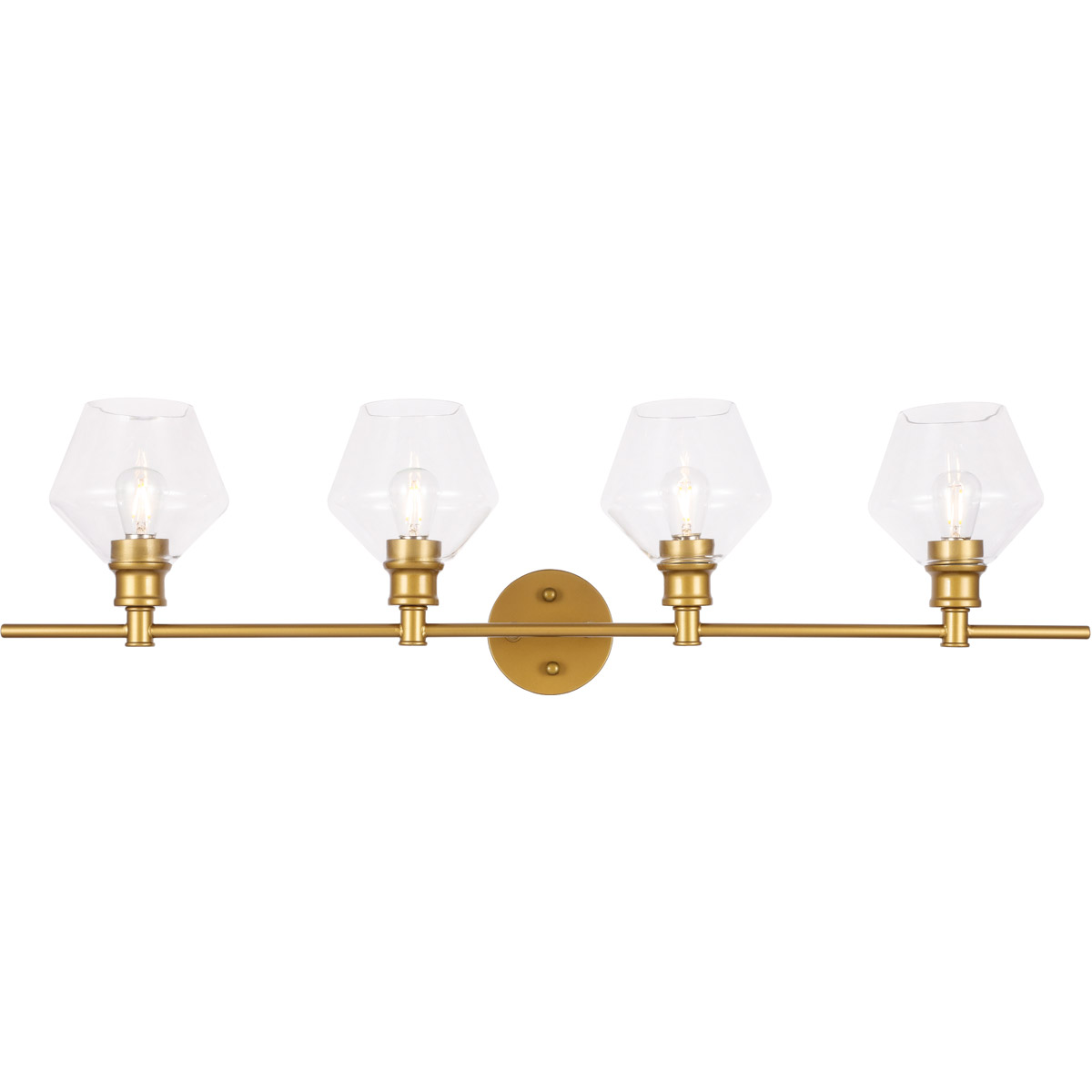 Gene 4 Light 37.6 inch Brass Wall sconce Wall Light