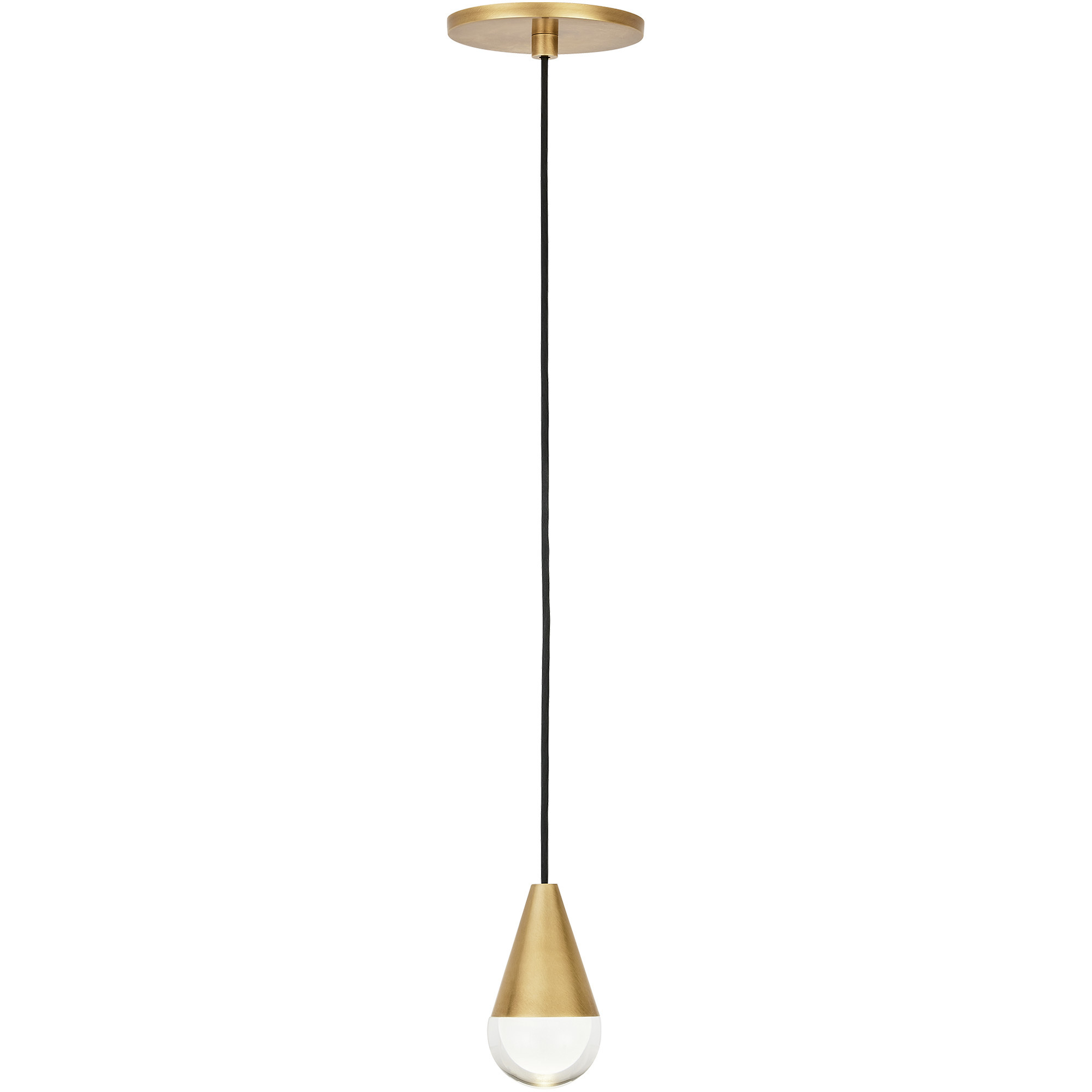 Sean Lavin Cupola LED Natural Brass Pendant Ceiling Light Integrated LED