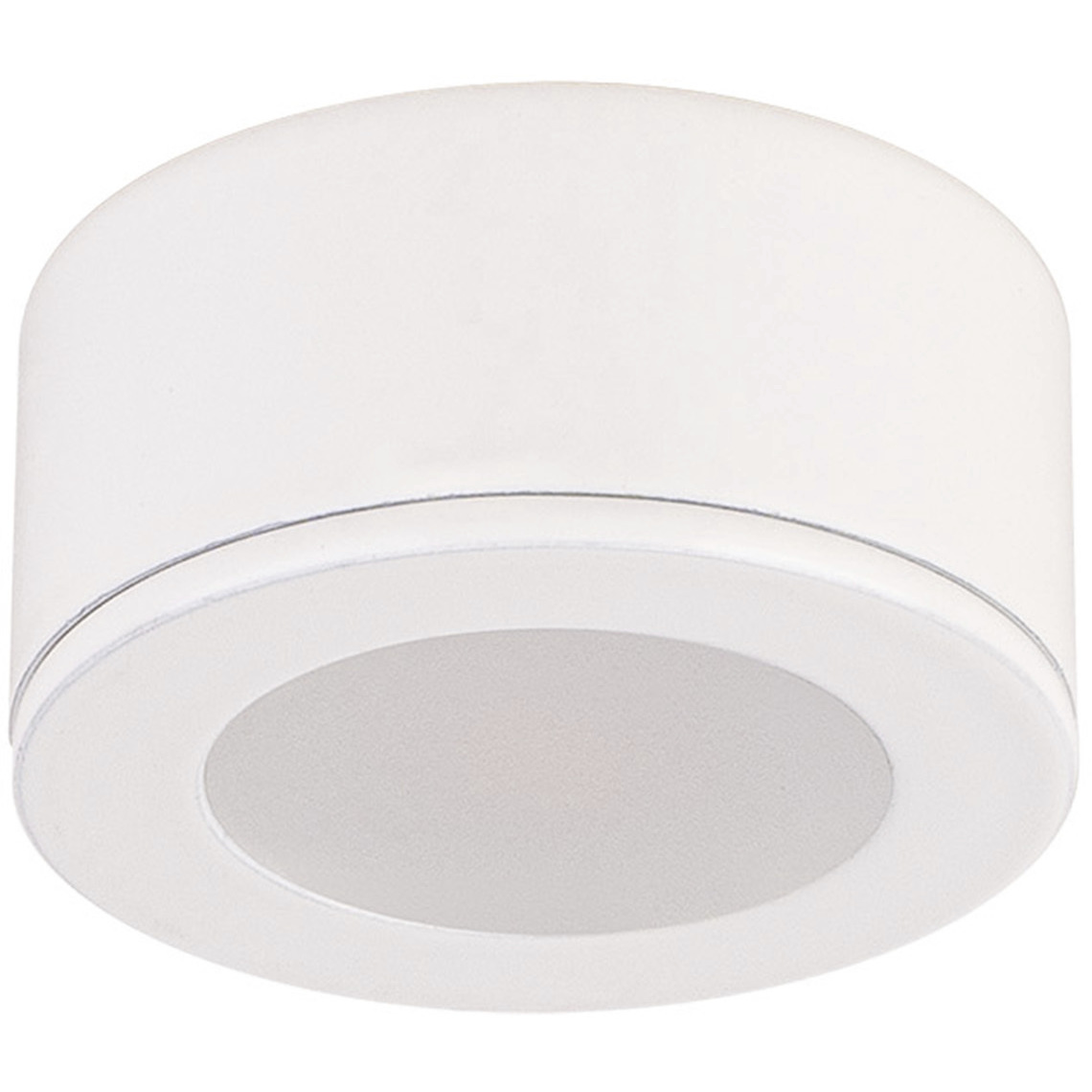Mini Puck 1 Light 24 White Puck Lighting Ceiling Light, WAC Limited