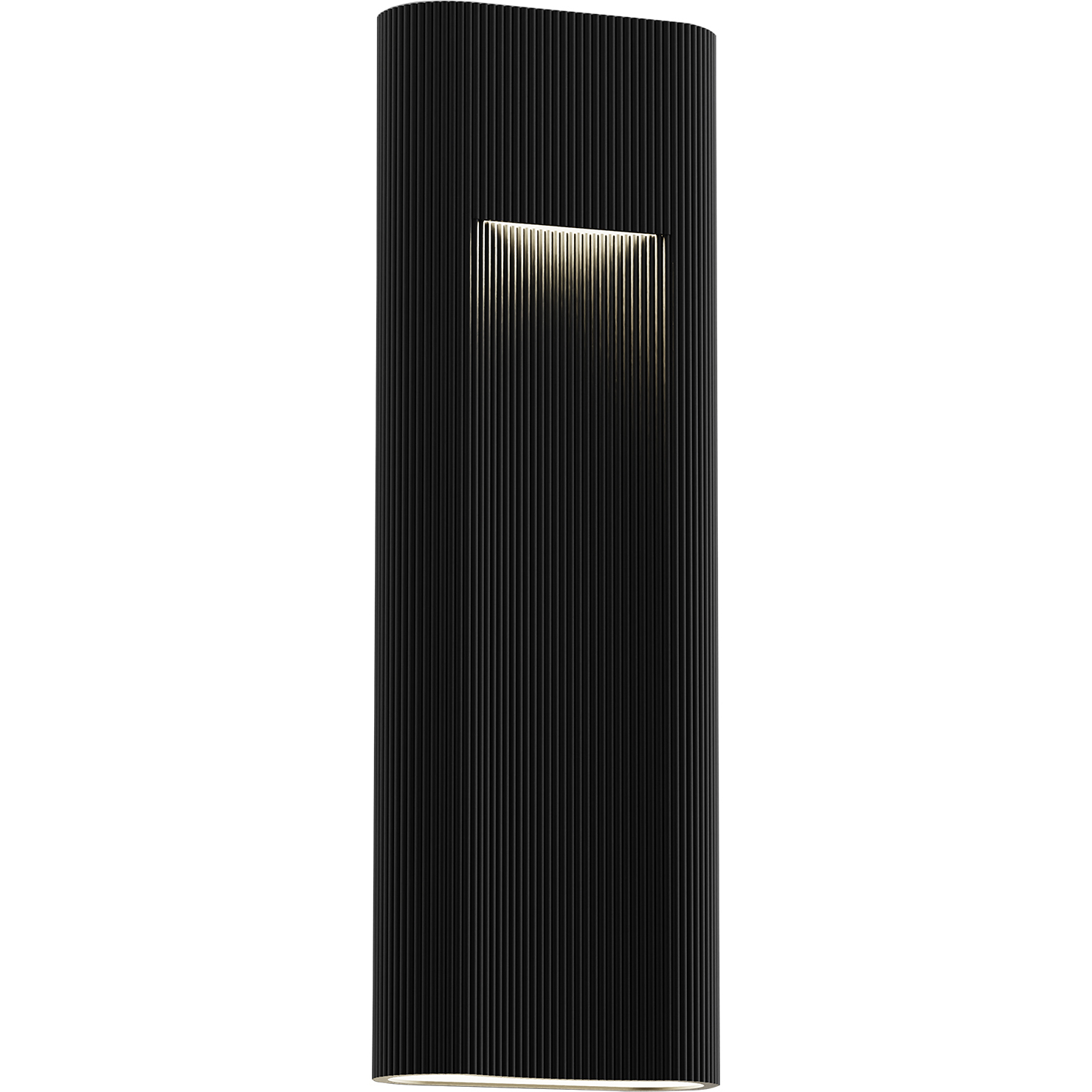 Wavey LED 21 inch Sand Black Outdoor Wall Sconce