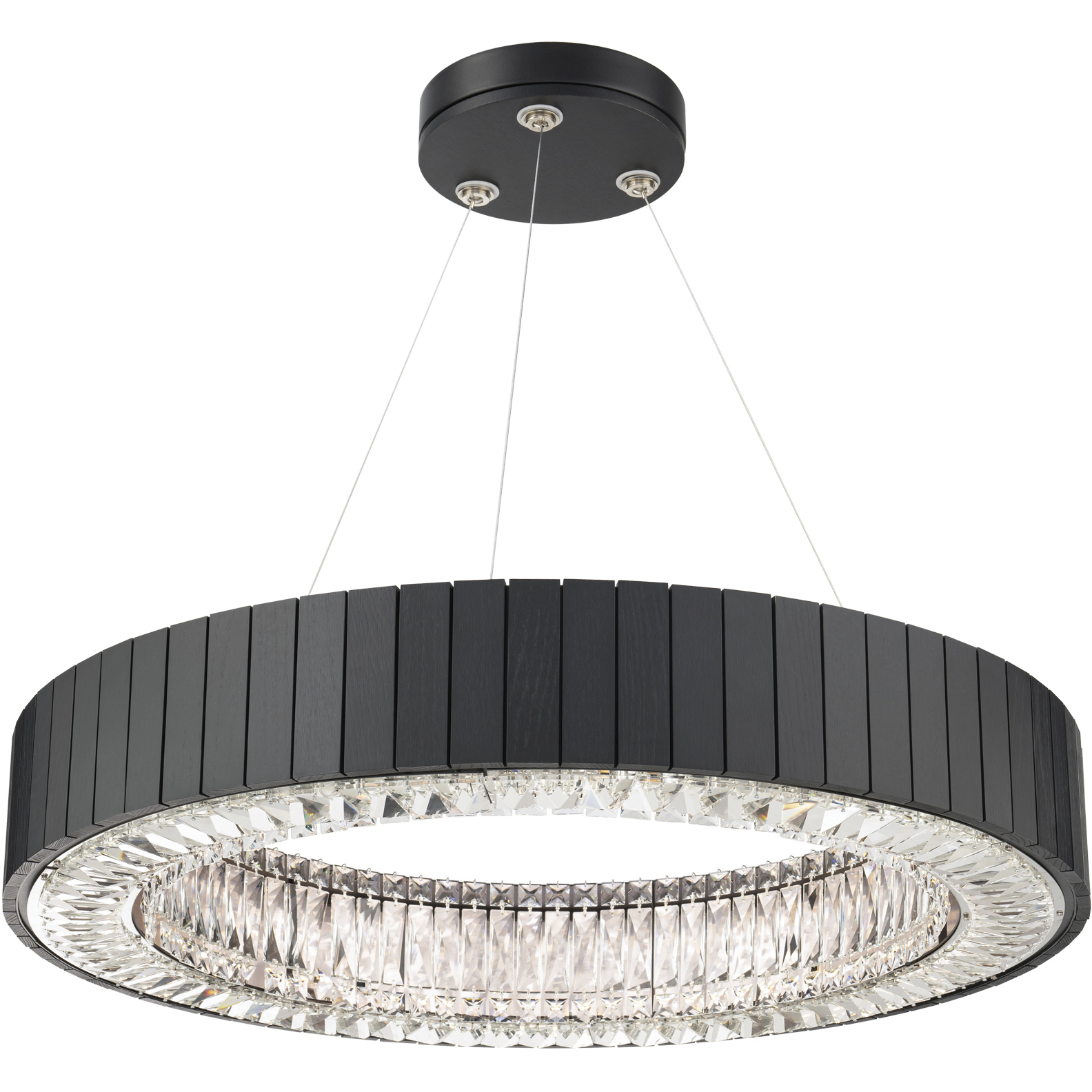 Beyond Andean LED 32.8 inch Charcoal Oak Pendant Ceiling Light