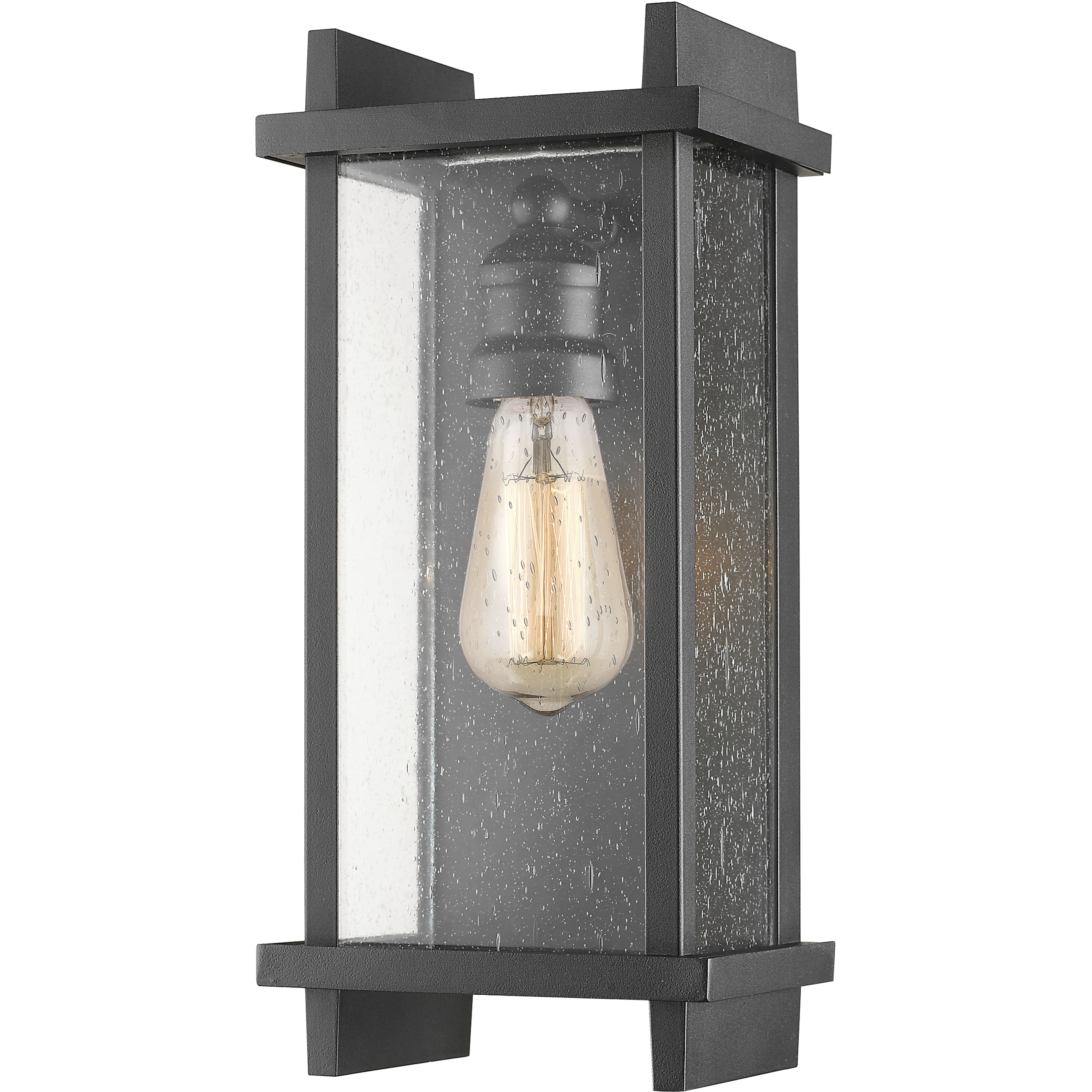 Fallow 1 Light 13 inch Black Outdoor Wall Light