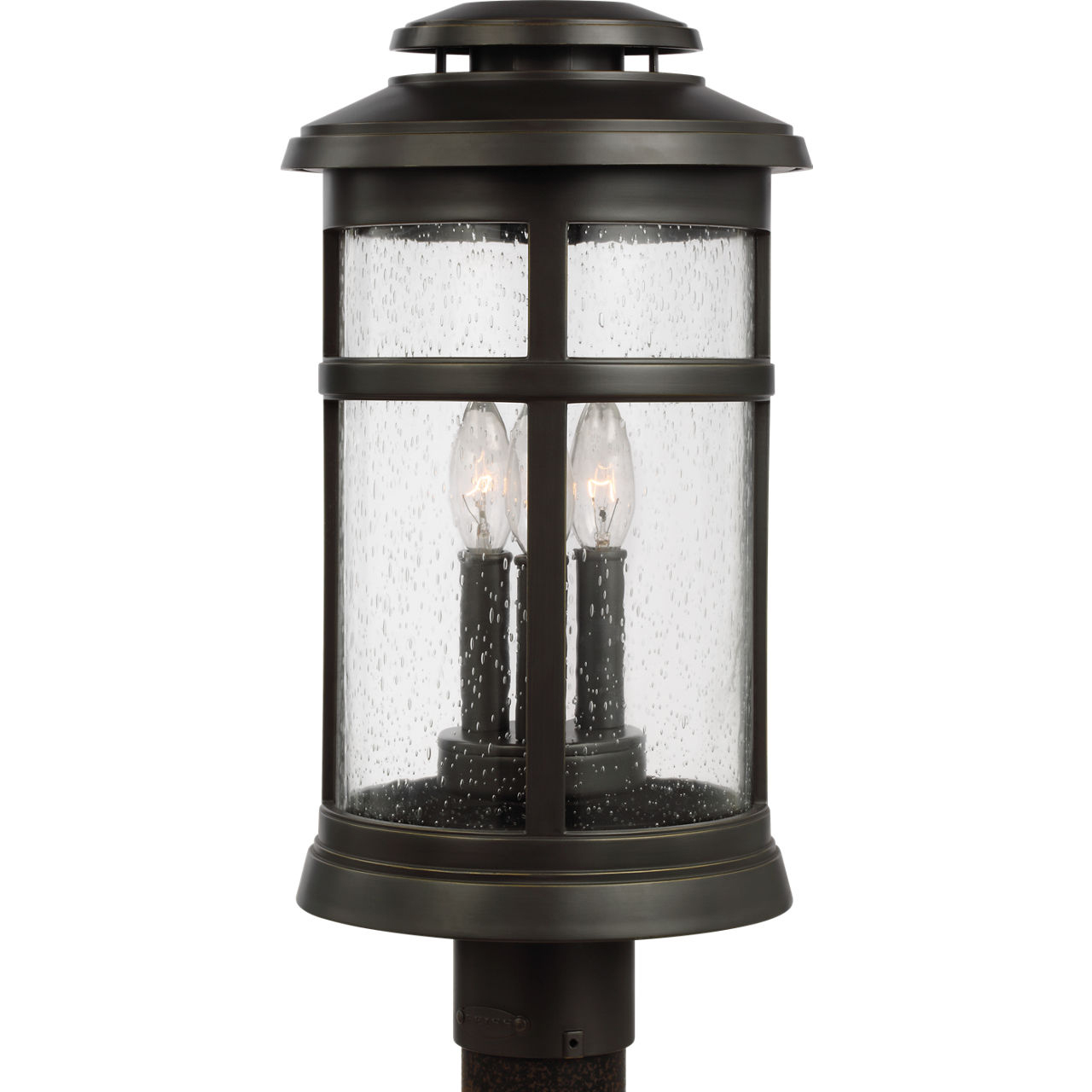 Sean Lavin Newport 3 Light 18.5 inch Antique Bronze Outdoor Post Lantern