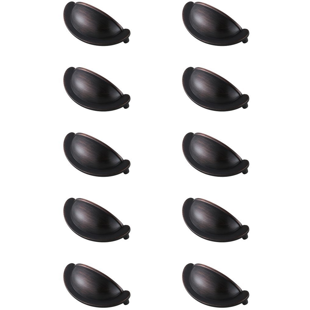 Claude Oil-Rubbed Bronze Hardware Drawer Pull, Set of 10